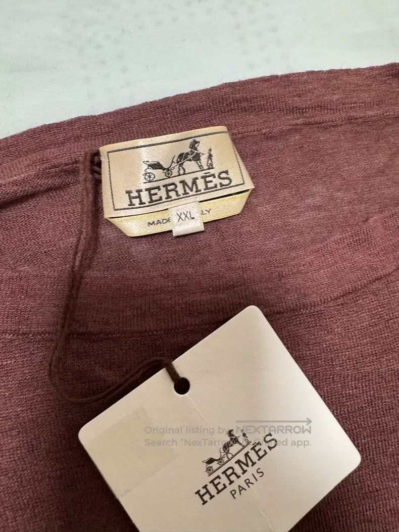 Hermes Hermes Linen T-Shirt Size US XXL / EU 58 / 5 - 7 Thumbnail
