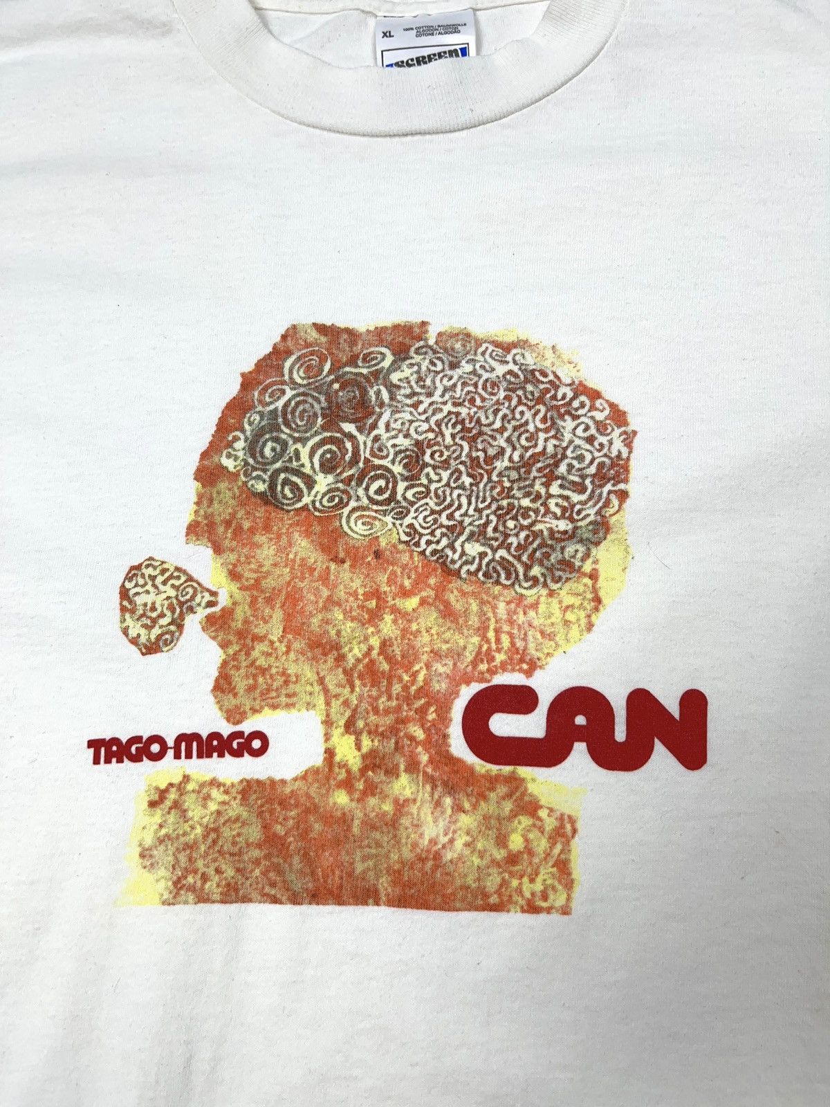 Band Tees Vintage 90s Can Tago Mago Krautrock Psychedelic T-shirt Size US XL / EU 56 / 4 - 2 Thumbnail