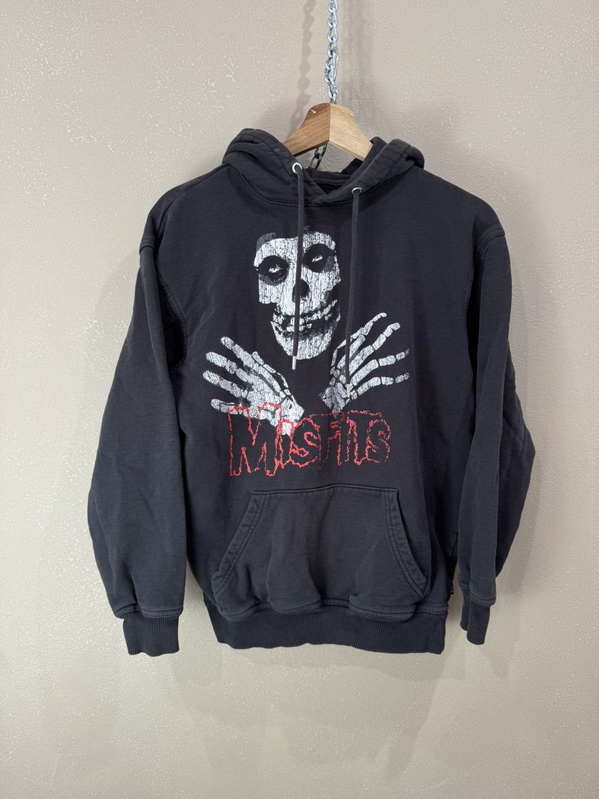 Band Tees Vintage Misfits Hoodie Skull Washed Punks H&M Emo Band Size XS / US 0-2 / IT 36-38 - 1 Thumbnail