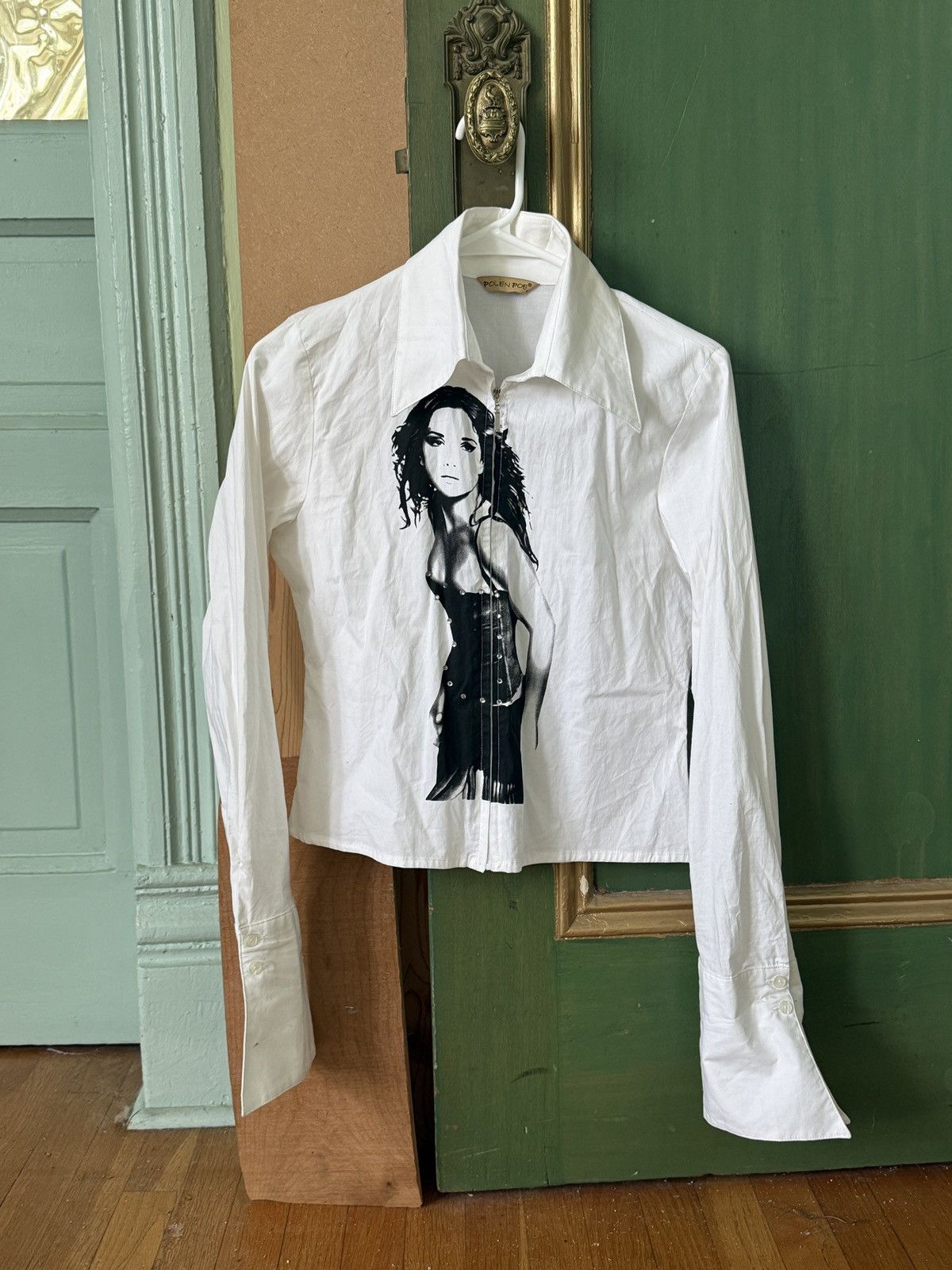 Japanese Brand Vintage Cropped Zip-Up Blouse Size S / US 4 / IT 40 - 1 Thumbnail