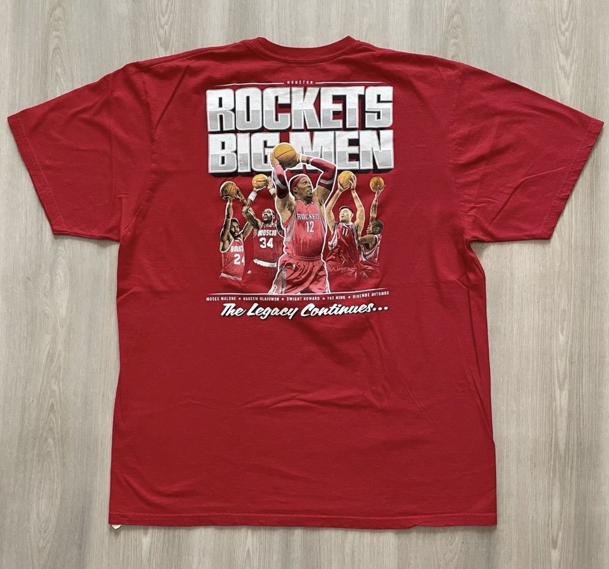 Adidas 2012 Adidas Houston Rockets Big Men The Legacy Continues XL Size US XL / EU 56 / 4 - 3 Thumbnail
