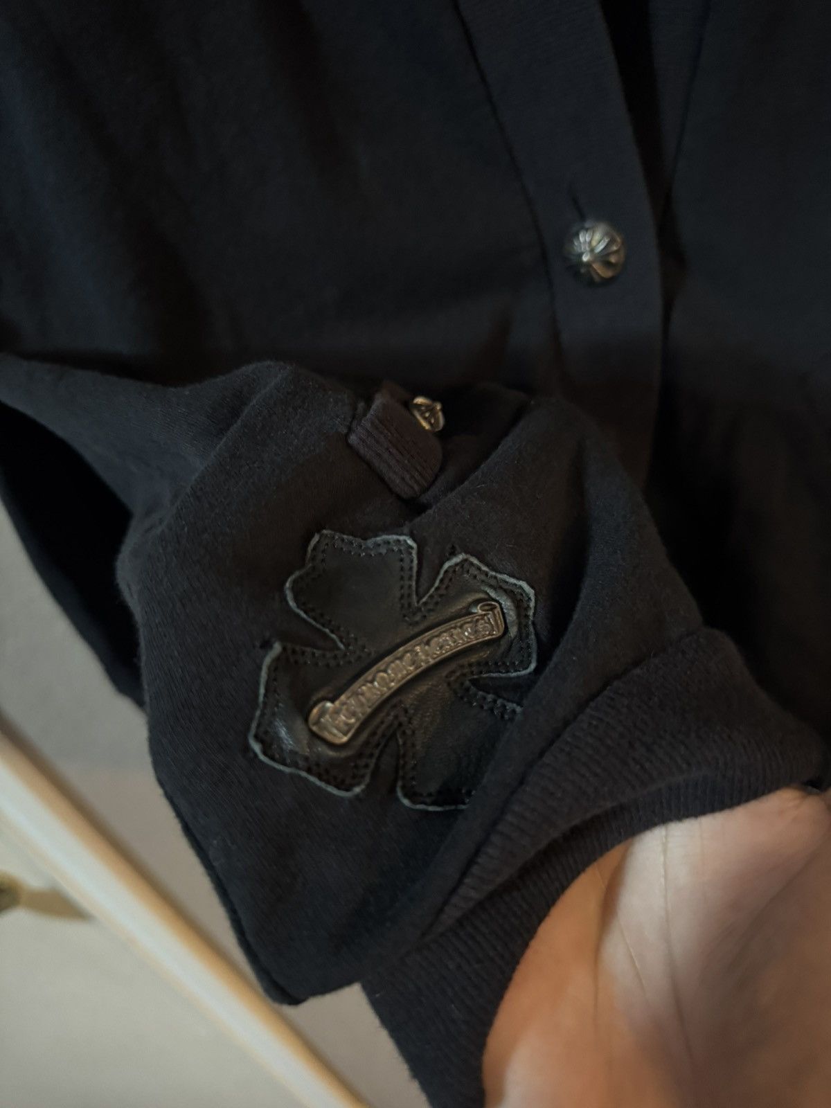 Chrome Hearts Chrome Hearts Button Up Leather Patch Cardigan Size US M / EU 48-50 / 2 - 6 Thumbnail