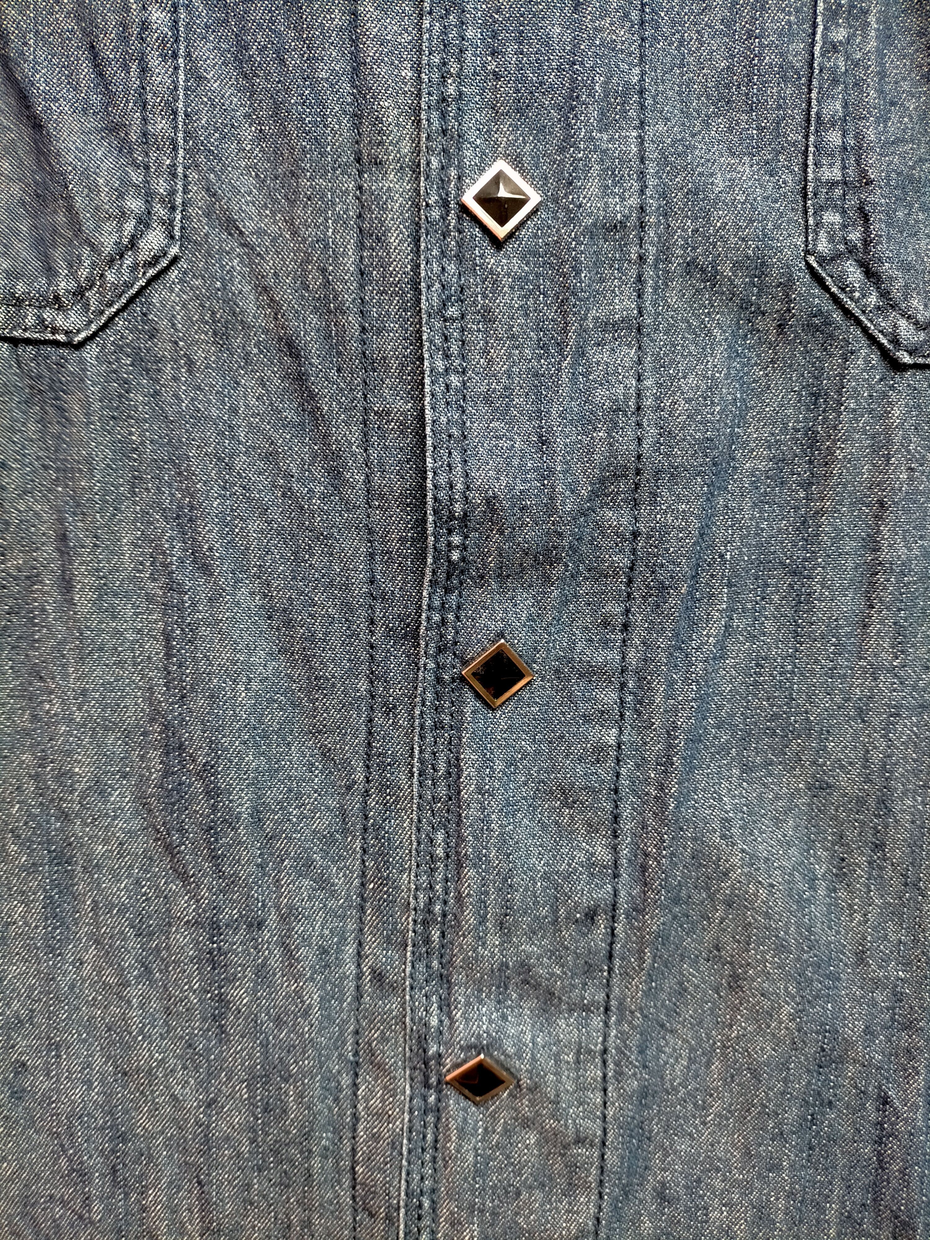 Von Dutch Von Dutch Denim Western Skulls Embroidered Button ups Size US XL / EU 56 / 4 - 6 Thumbnail