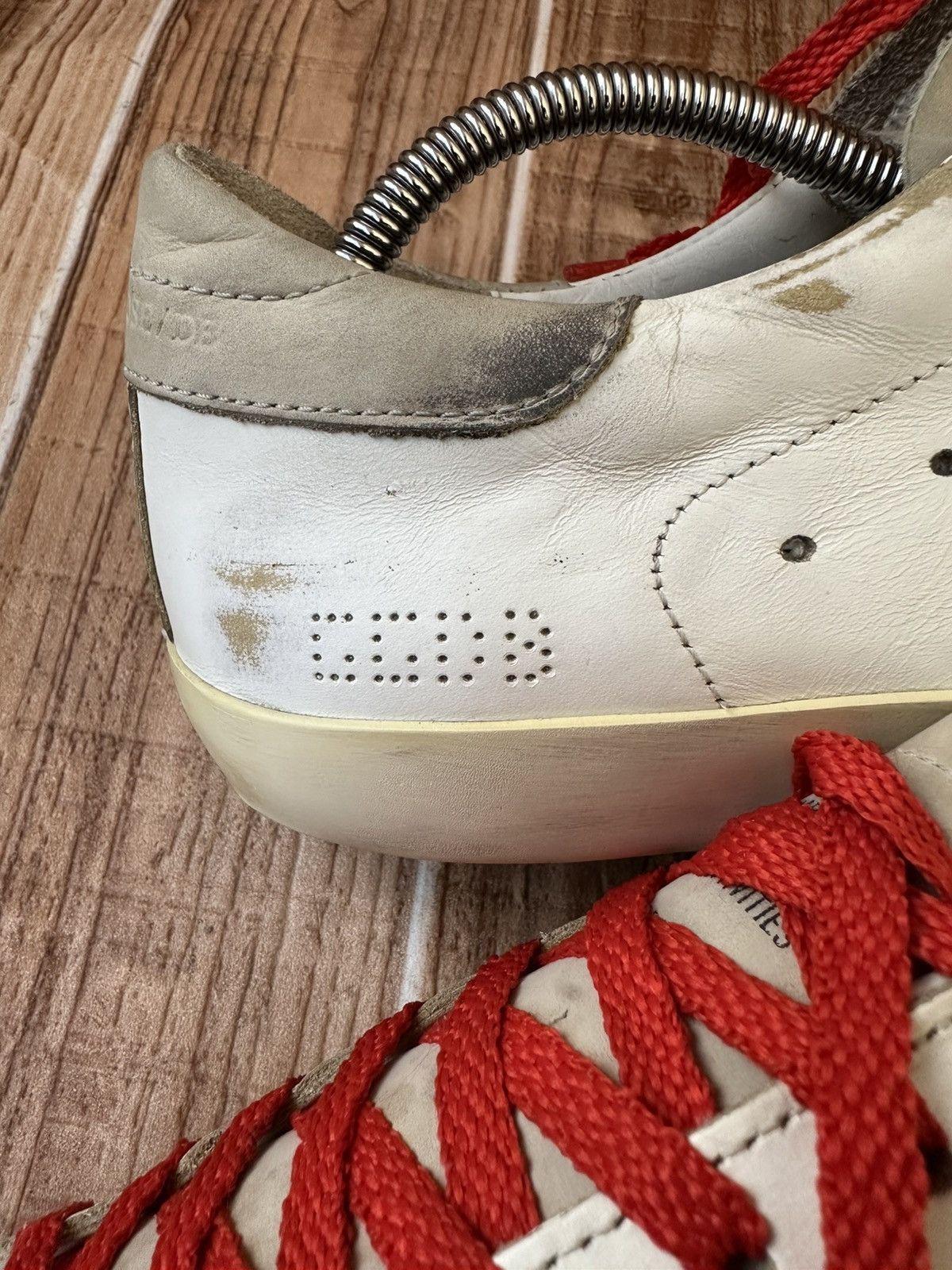 Golden Goose Golden Goose Superstar White Leather Nubuck Low Top Sneaks Size US 9 / EU 42 - 14 Thumbnail