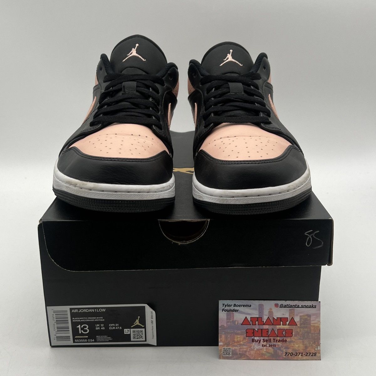 Nike Air Jordan 1 low crimson tint Size US 13 / EU 46 - 2 Thumbnail