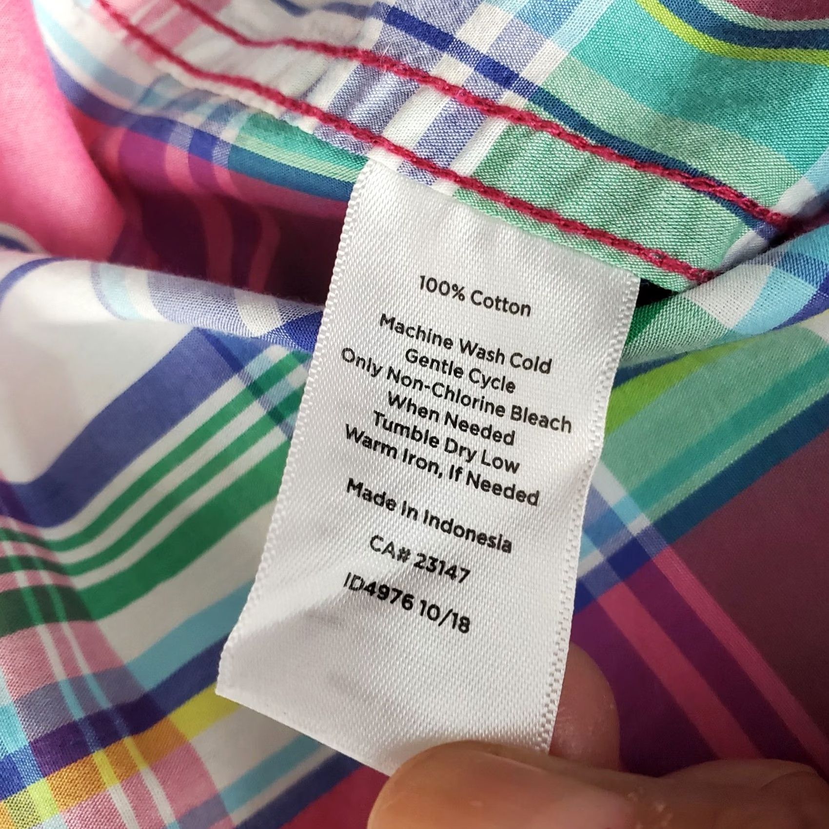 Talbots Talbots Shirt Women L Multicolor Plaid Long Sleeve Button Up Collared Regular Fit Size L / US 10 / IT 46 - 6 Thumbnail