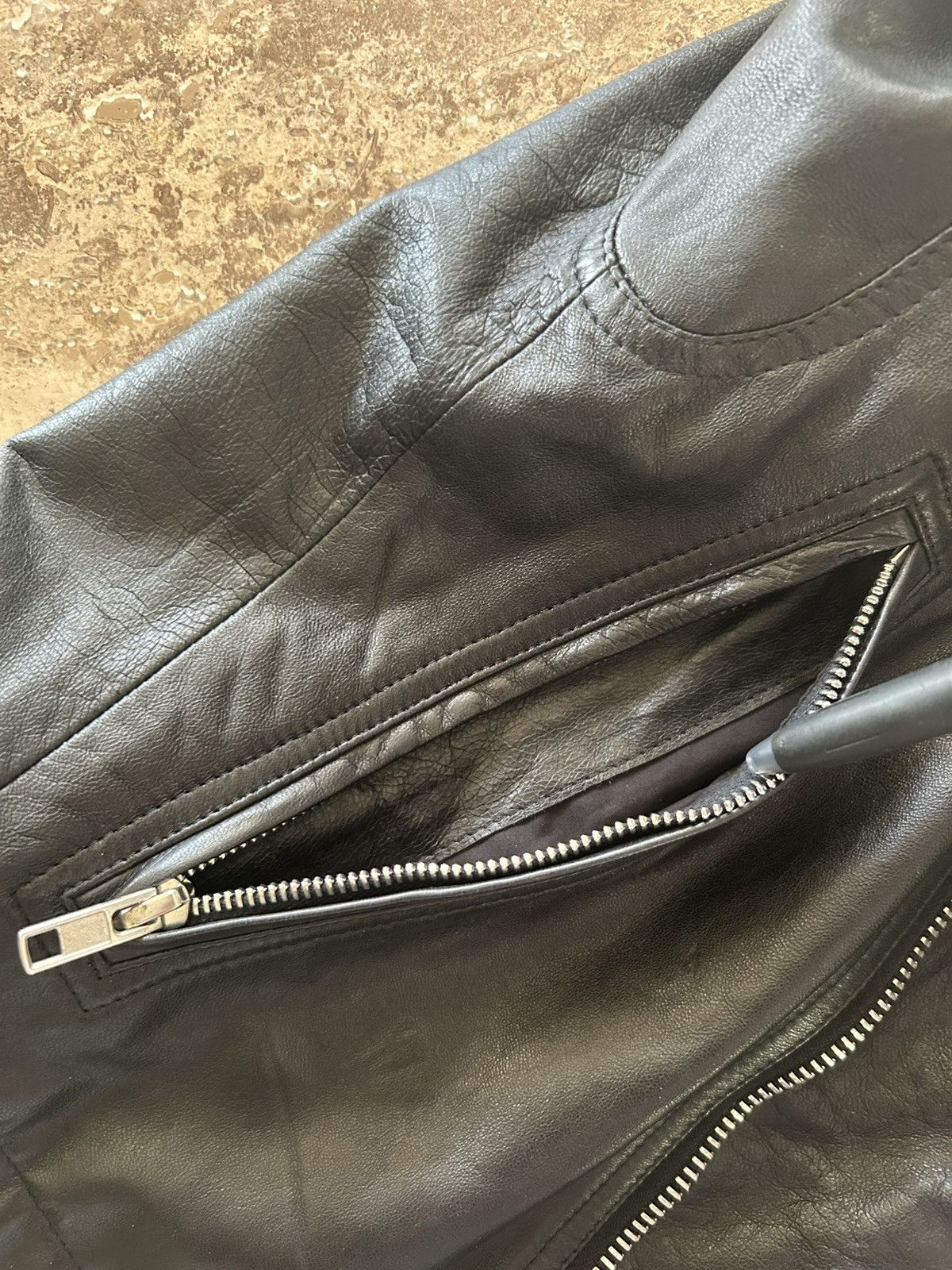 Rick Owens SS15 "Stooges" Leather Jacket Size US S / EU 44-46 / 1 - 9 Thumbnail
