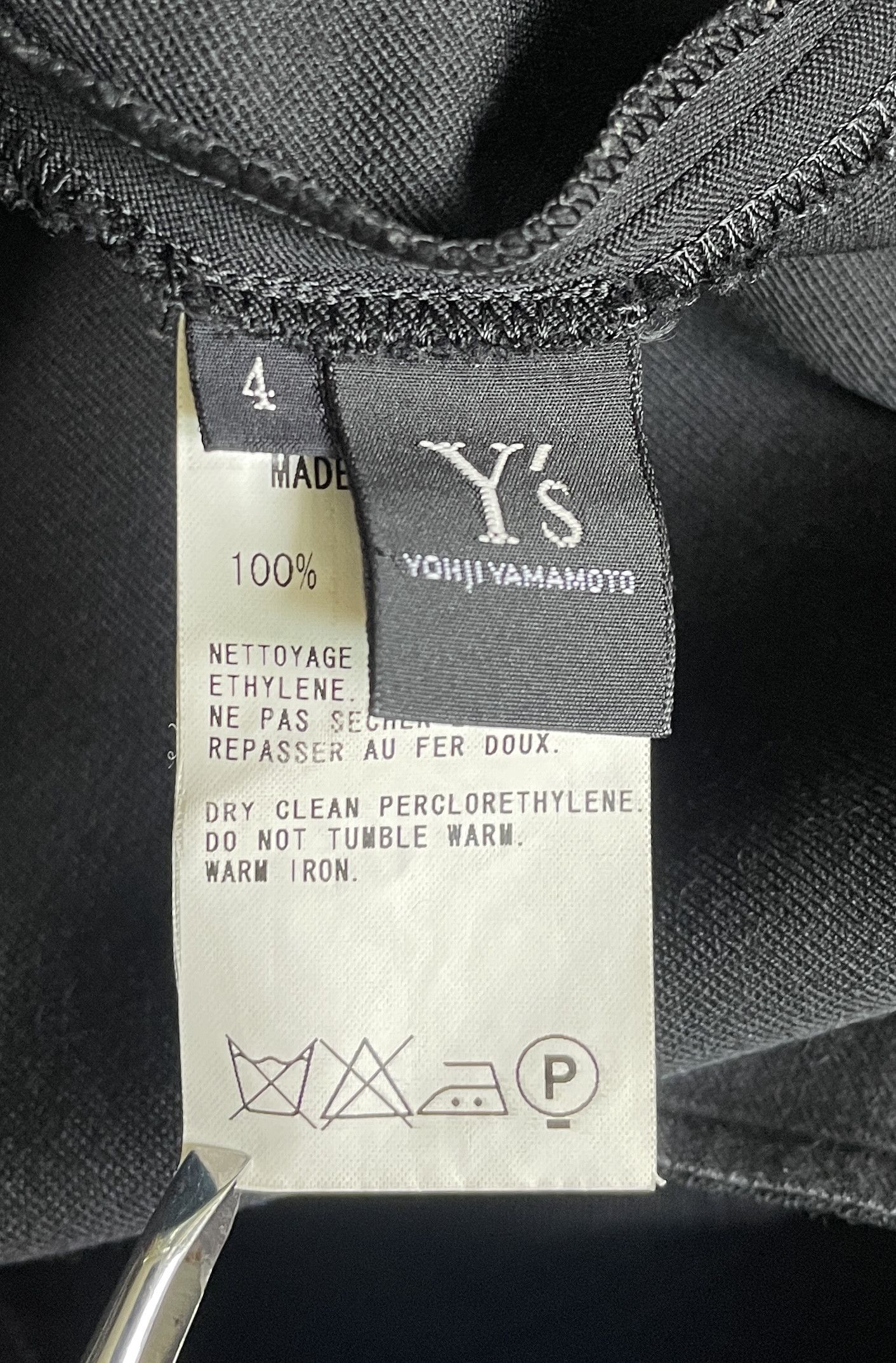 Y's Y's Yohji Yamamoto Size 33" - 3 Thumbnail