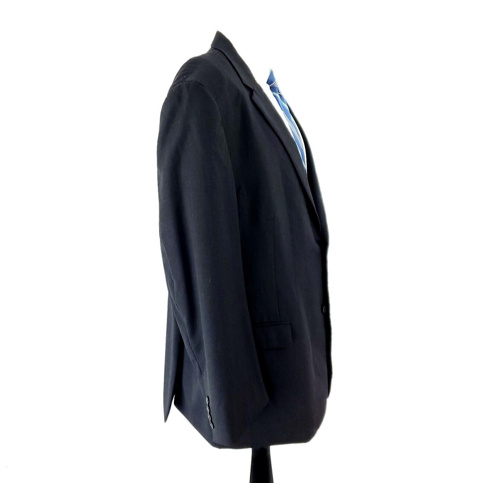 Pronto Uomo Pronto Uomo Platinum Wool 2 Button Blazer 48L Blue Tagged 50 Size ONE SIZE - 6 Thumbnail