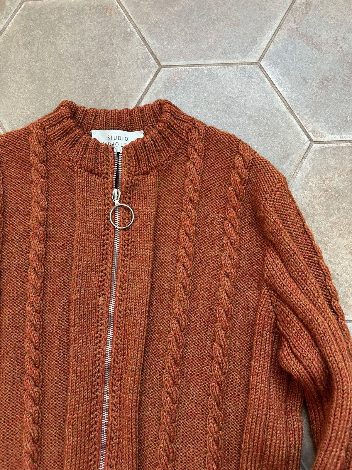 Other STUDIO NICHOLSON ZIP SWEATER KINT WOOL HAND MADE Size M / US 6-8 / IT 42-44 - 6 Thumbnail