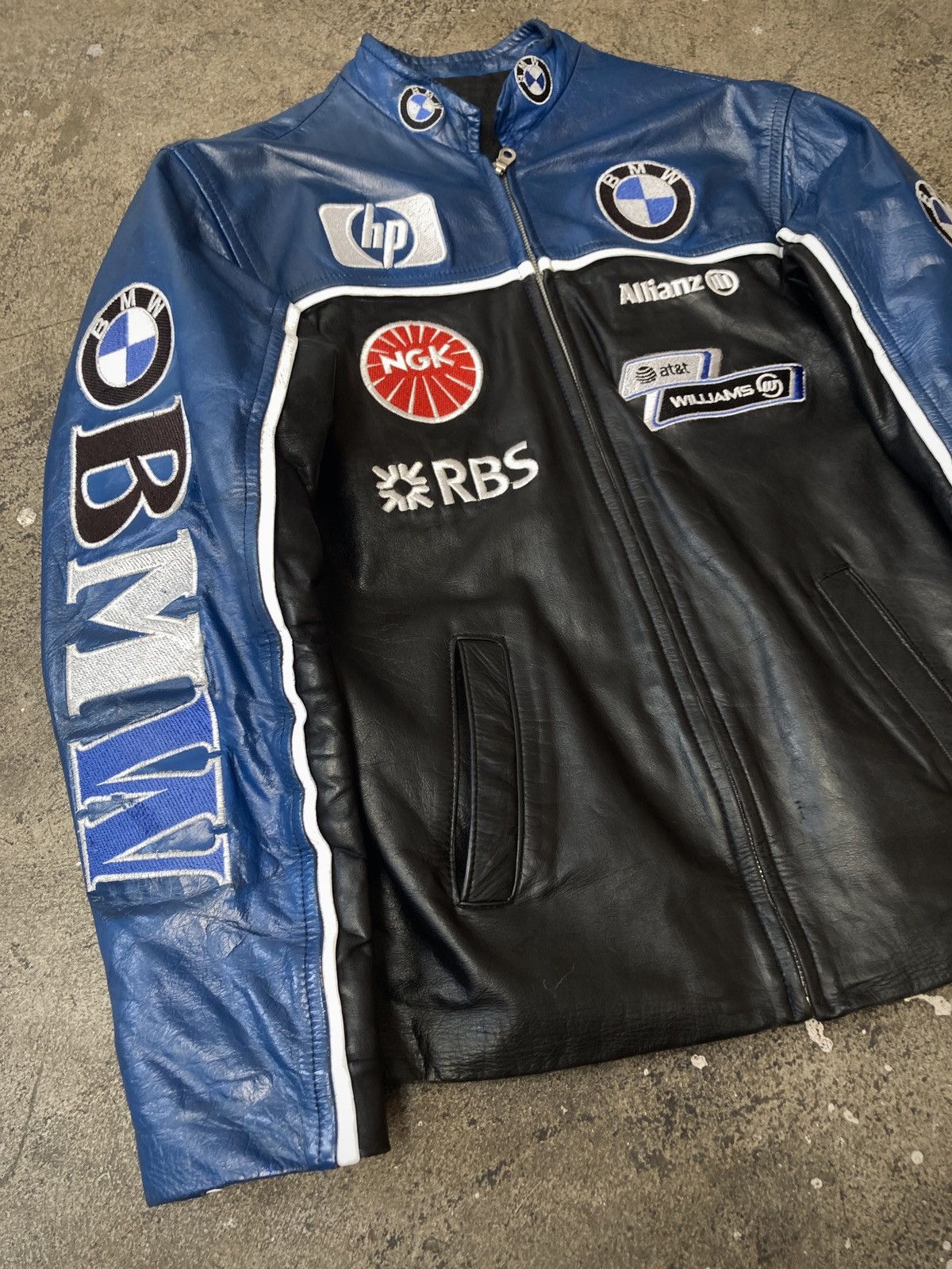 BMW × Formula 1 × Vintage Vintage 90s BMW Racing Leather Jacket Size US S / EU 44-46 / 1 - 2 Thumbnail
