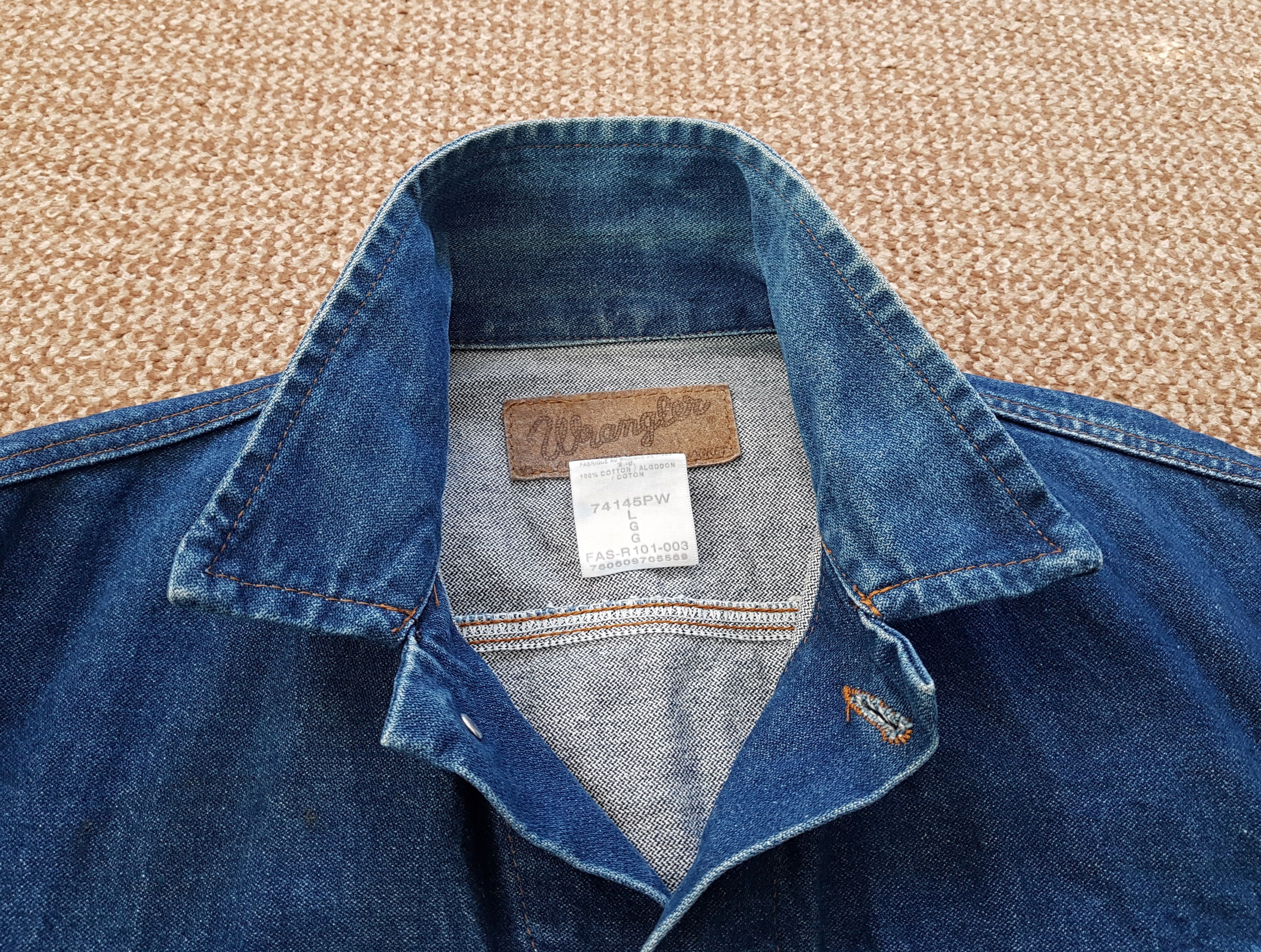 Wrangler Metallica WorldWired Vintage Wrangler Denim Jean Jacket sz L Size US L / EU 52-54 / 3 - 14 Thumbnail