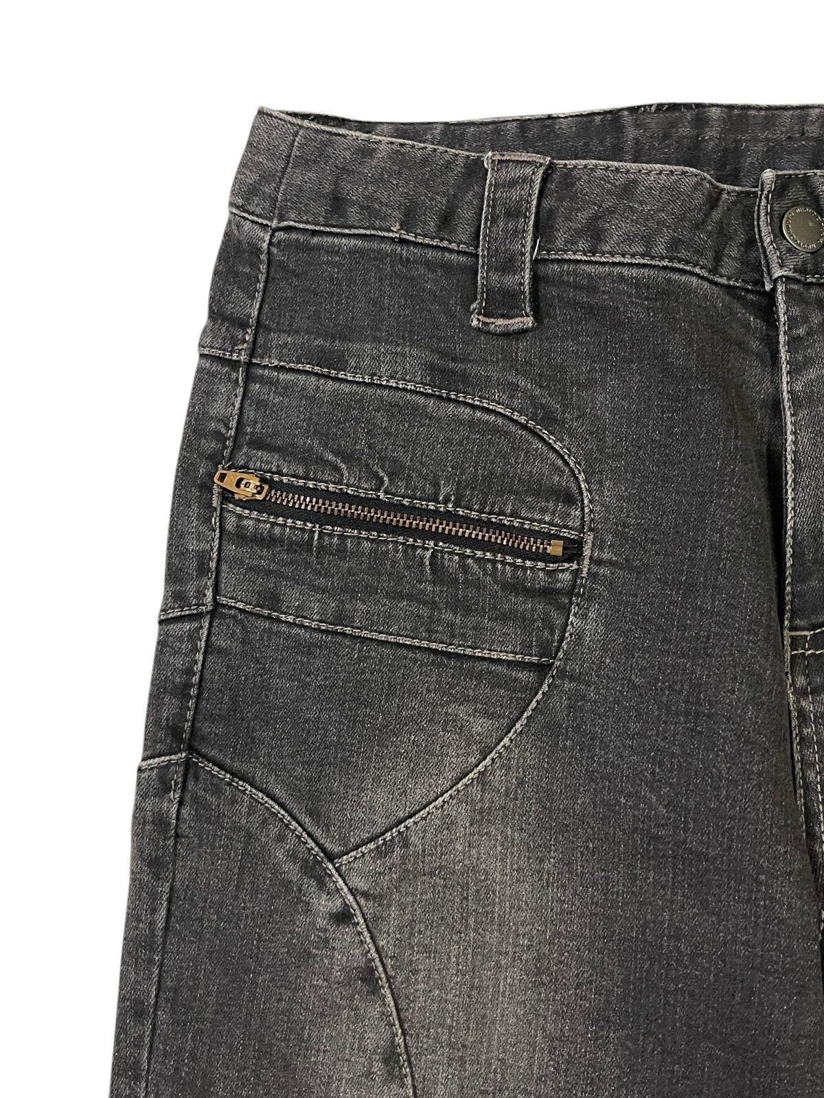 If Six Was Nine FLARED💥 Japan Nuovo Pintuck Archived Flare Jeans Size US 30 / EU 46 - 4 Thumbnail