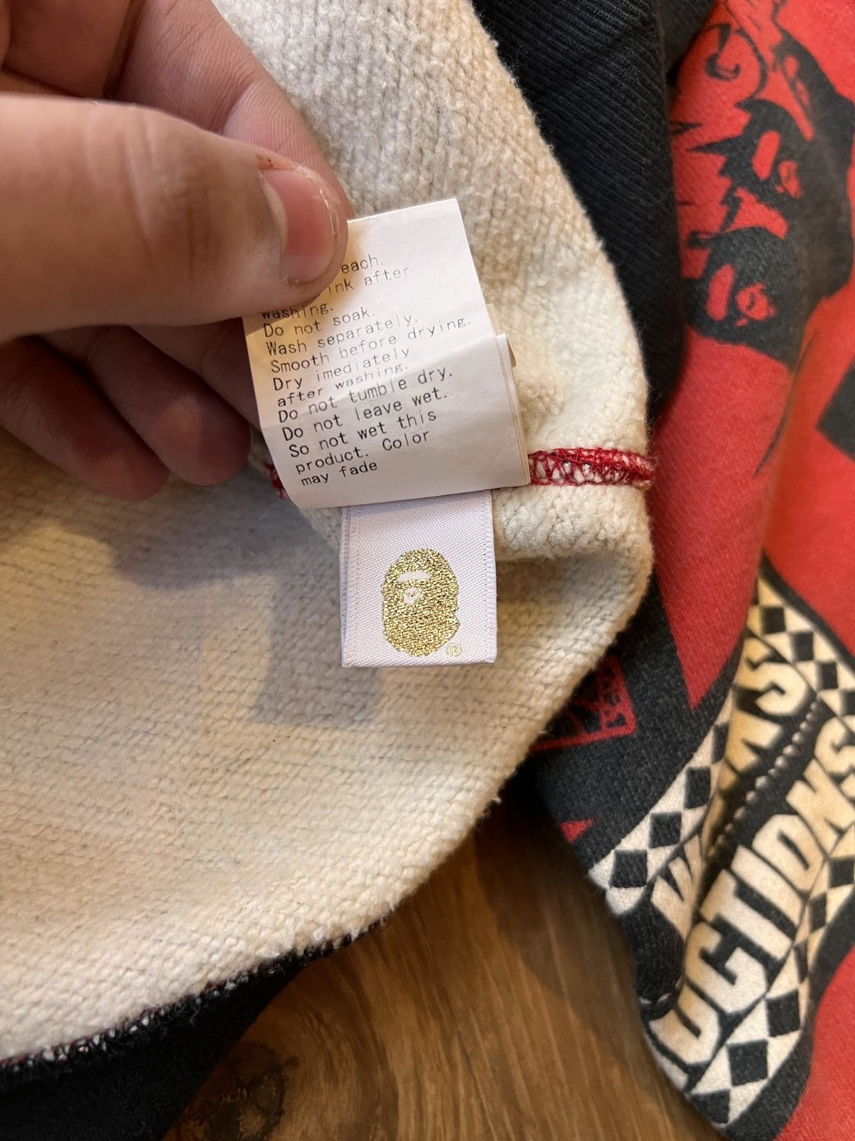 Bape Rare Bape Nigo Dr. Zaius Zip Hoodie (Red/White/Black) Size US XL / EU 56 / 4 - 14 Thumbnail