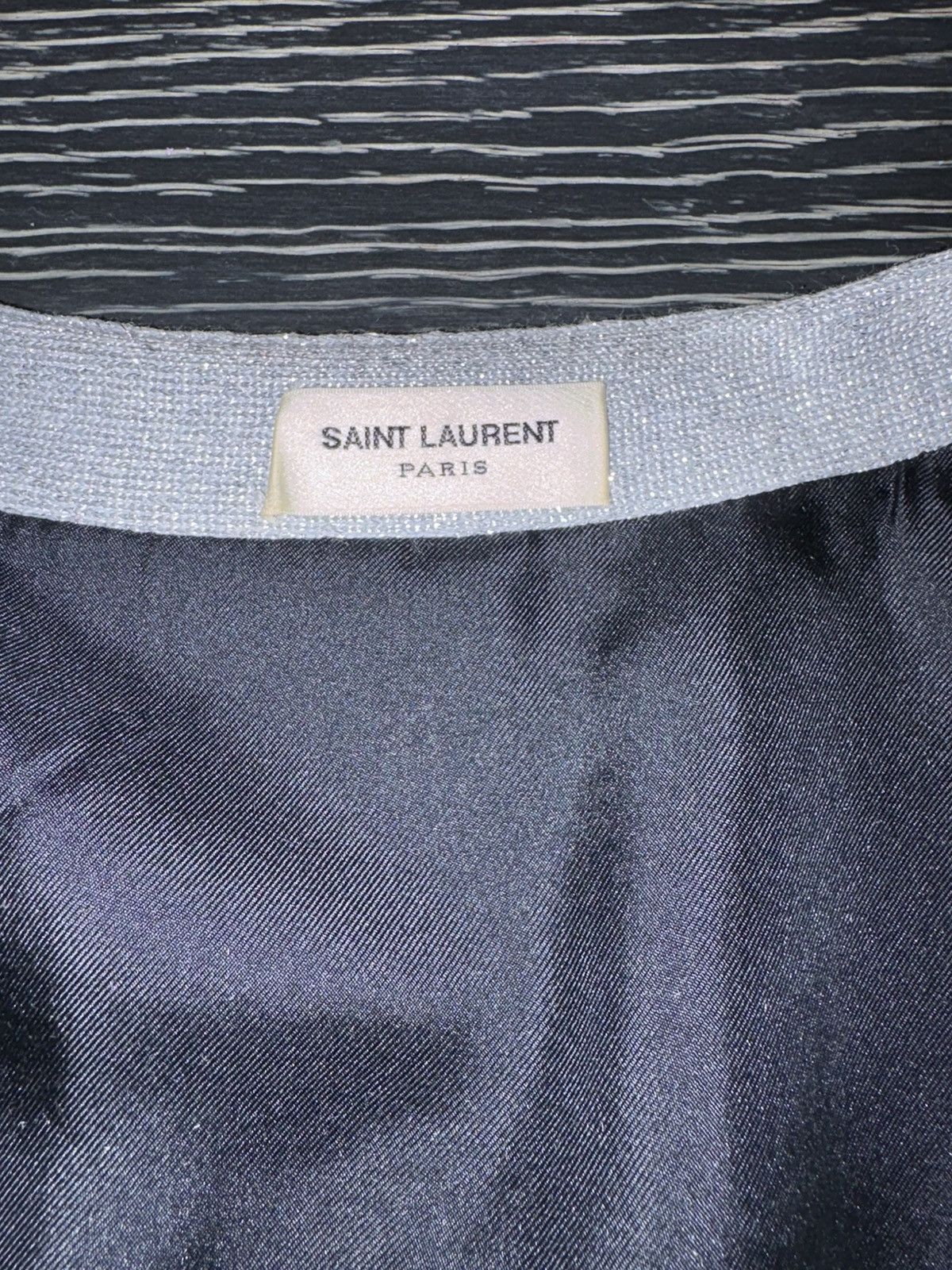 Yves Saint Laurent Light Blue Glitter Yves Saint Laurent Top Size XS / US 0-2 / IT 36-38 - 2 Thumbnail