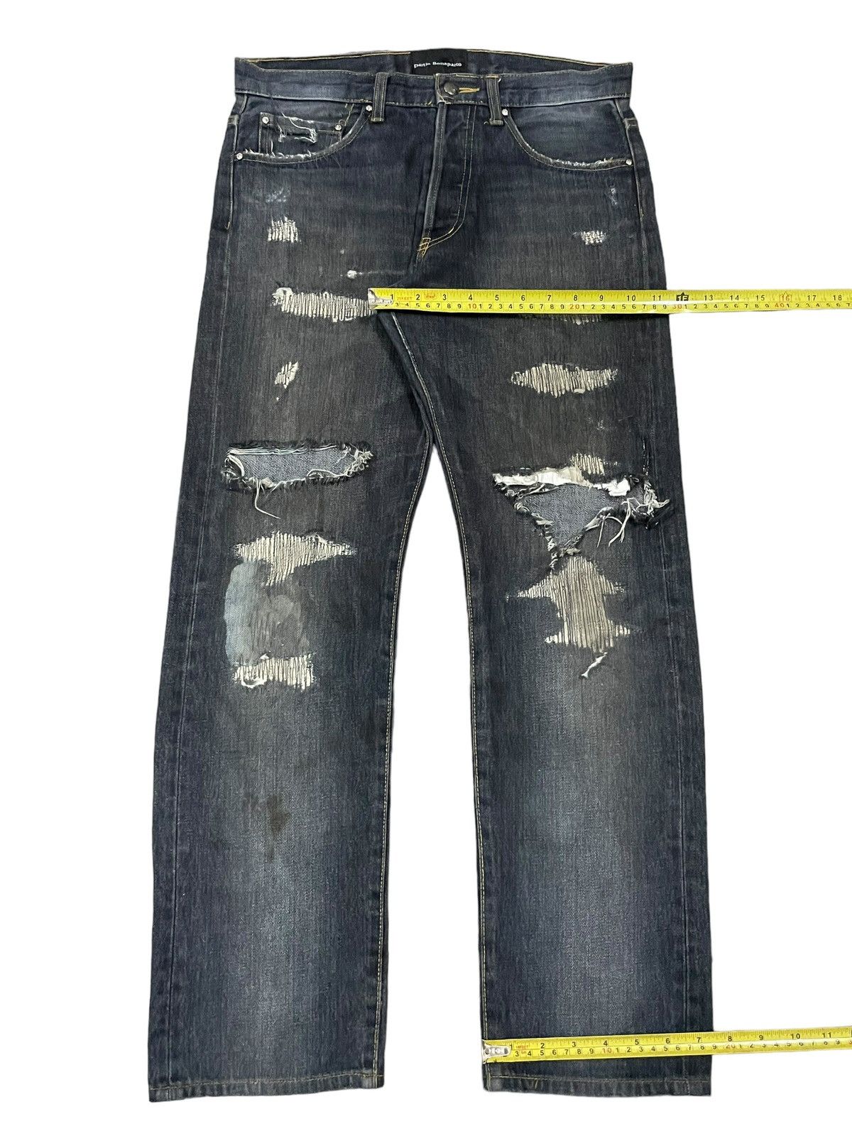Bottega Veneta Vtg Dartin Bonaparto GreyWash Undercover Style Destroy Jeans Size US 30 / EU 46 - 16 Thumbnail