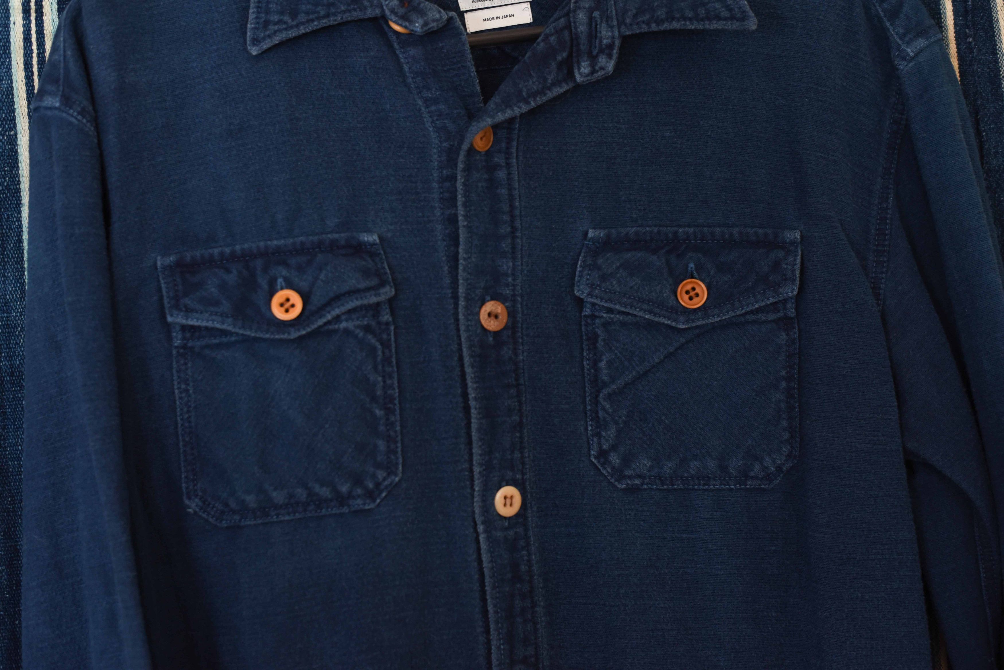 Visvim Visvim Black Elk Flannel Indigo Blue - Size 2 Medium Size US M / EU 48-50 / 2 - 2 Thumbnail