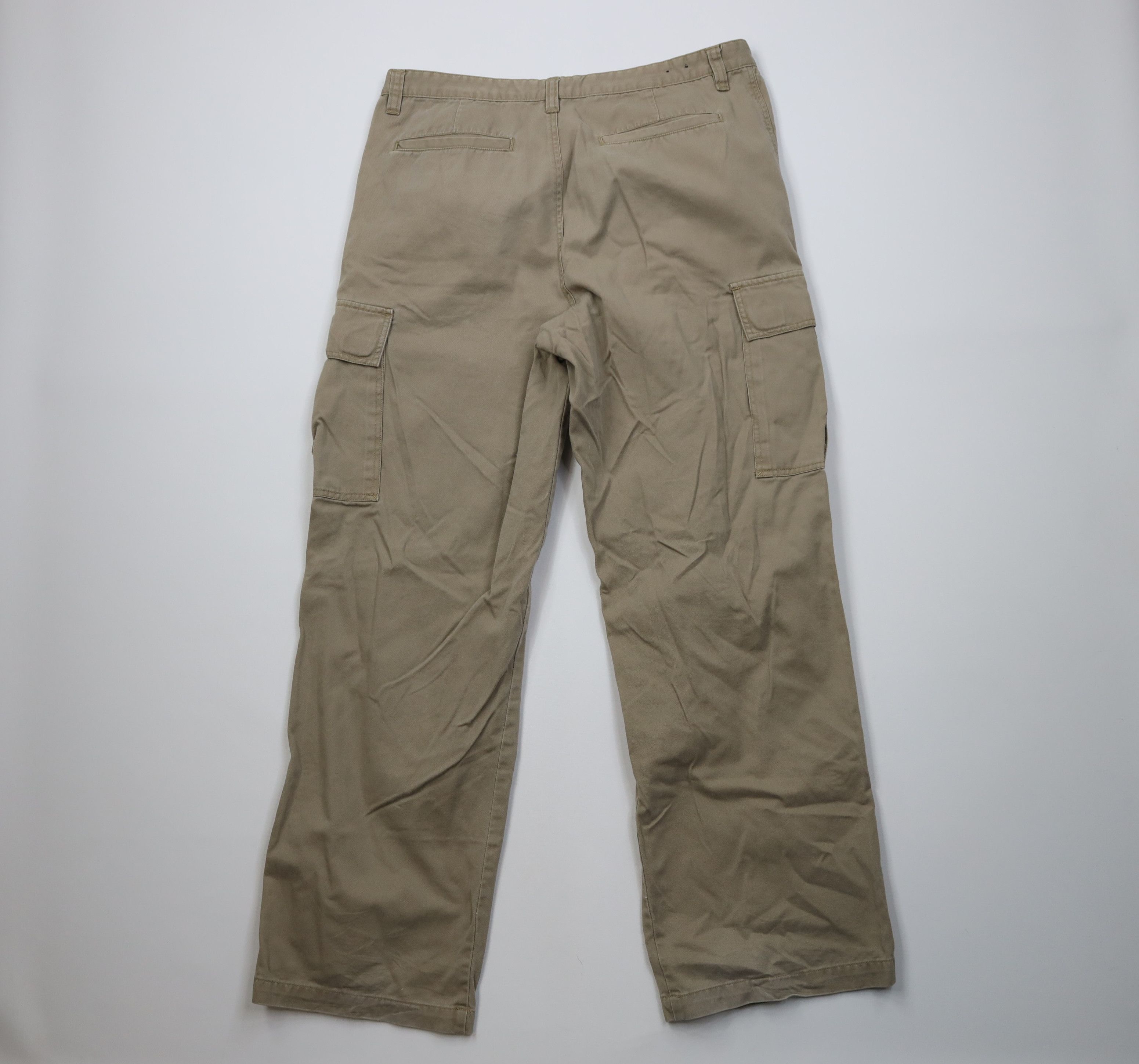 Aeropostale Vintage 90s Y2K Aeropostale Baggy Wide Leg Cargo Pants Beige Size US 36 / EU 52 - 11 Thumbnail