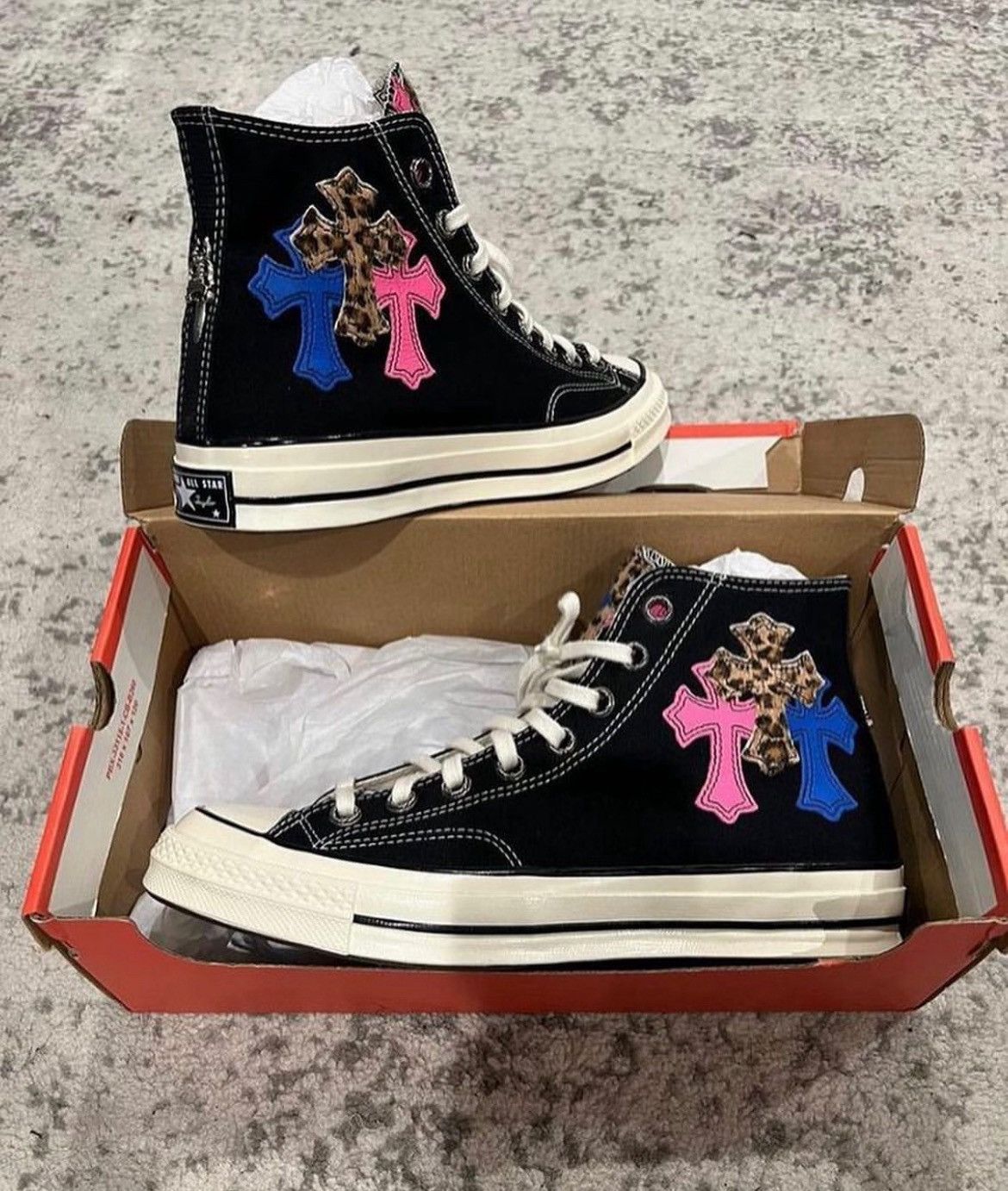 Chrome Hearts Chrome hearts Converse chuck 70 patch work 1 of 1 Size US 9.5 / EU 42-43 - 10 Thumbnail