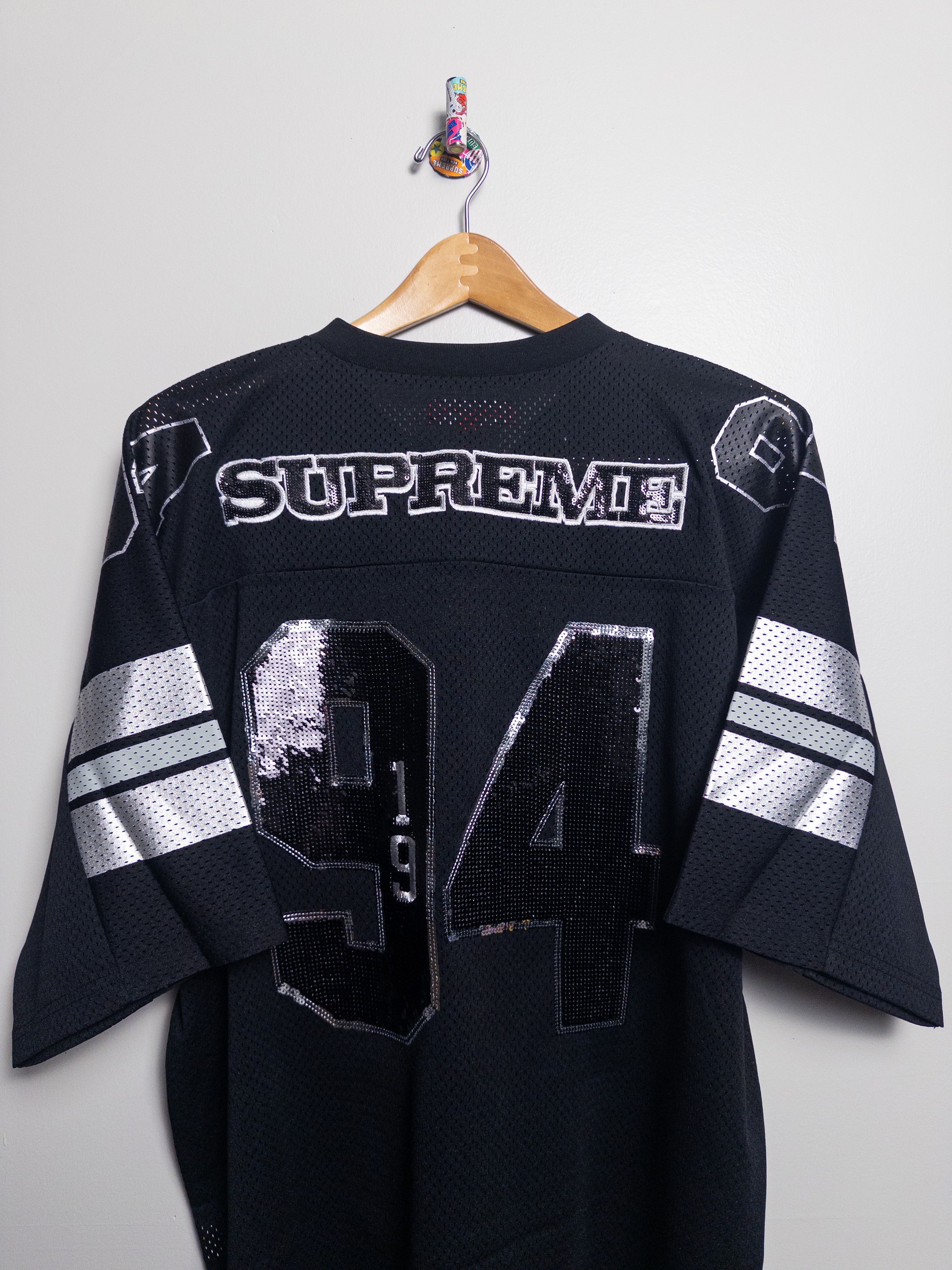 Supreme SEQUIN FOOTBALL JERSEY Size US L / EU 52-54 / 3 - 7 Thumbnail