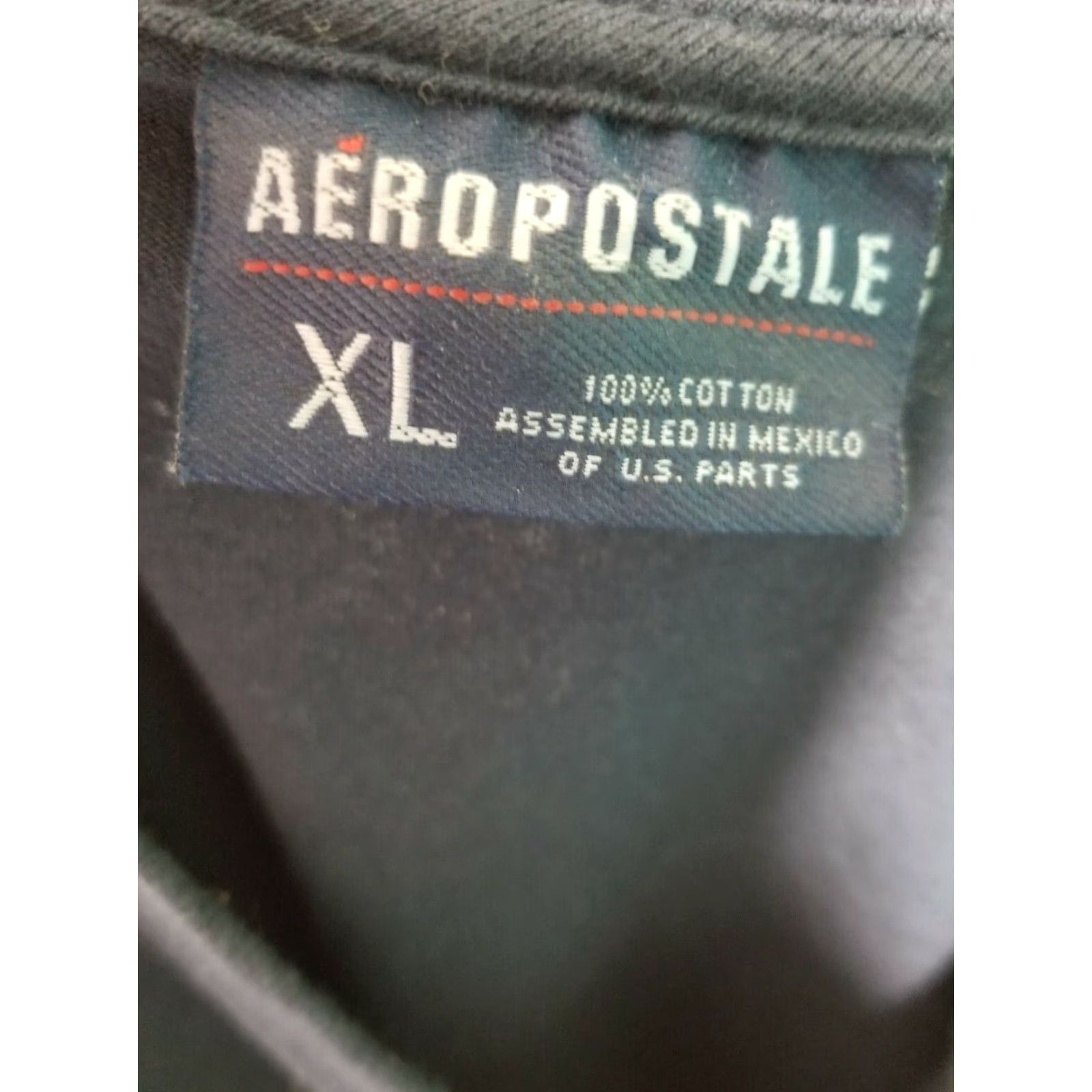 Aeropostale VINTAGE Aeropostale T-Shirt Mens XL Poker Run Distressed 00s Sin City Blue Short Sleeve Crew Neck Graphic Tee 100% Cotton Logo Polo? Size US XL / EU 56 / 4 - 5 Thumbnail