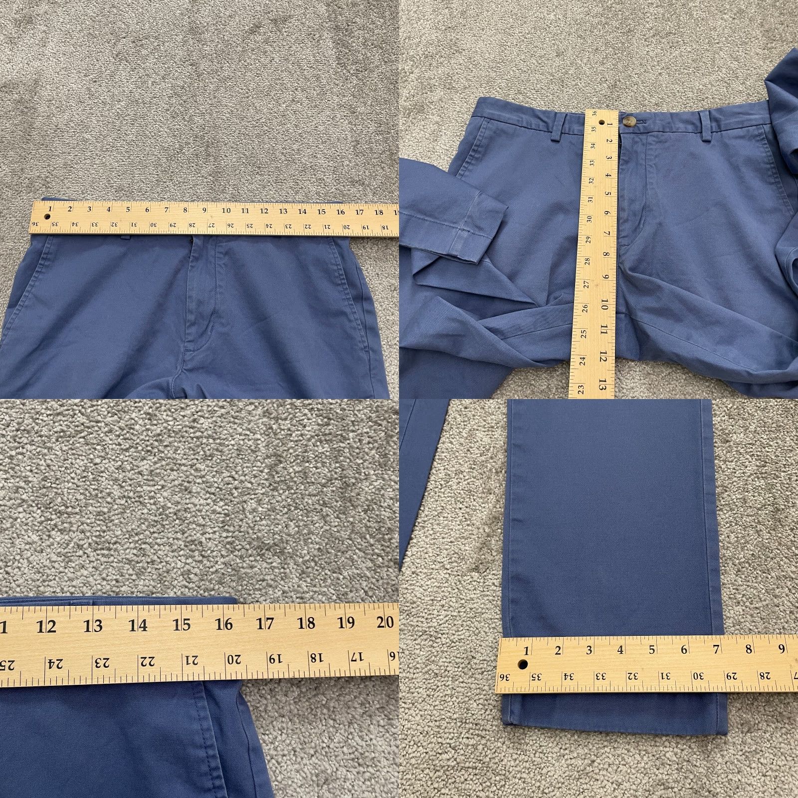 Vineyard Vines Vineyard Vines Breaker Chino Pants Mens 32x32 Blue Straight Leg Cotton Stretch Size US 32 / EU 48 - 8 Thumbnail