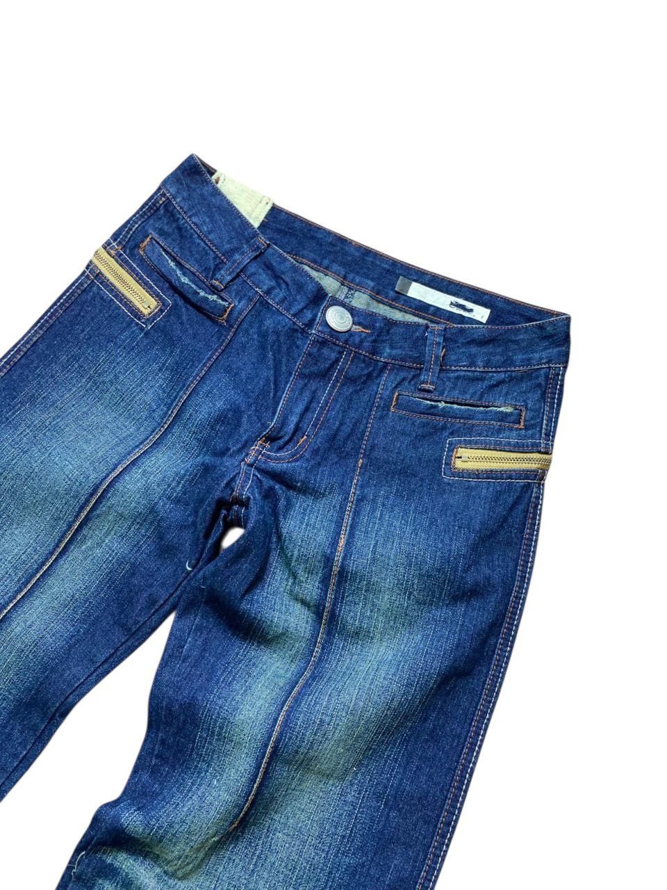 Beauty Beast 2000s Gozo Japanese Lgb Style Multizipper Faded Baggy Jeans Size US 29 - 2 Thumbnail
