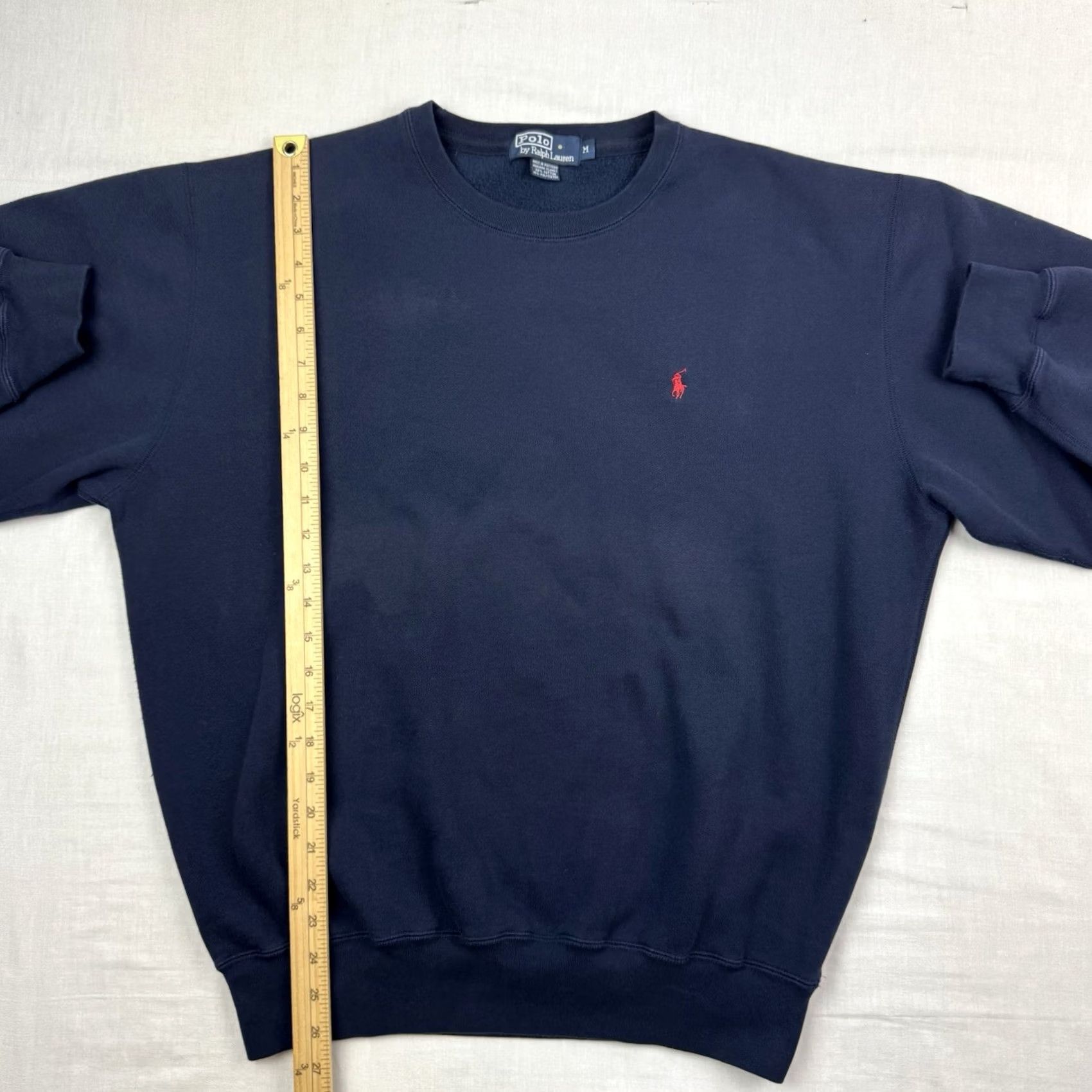 Polo Ralph Lauren VINTAGE Polo Ralph Lauren Sweatshirt Men's Adult Medium Crewneck Blue 90s Preppy Designer Pullover Crew Neck Solid Fashion Size US M / EU 48-50 / 2 - 4 Thumbnail