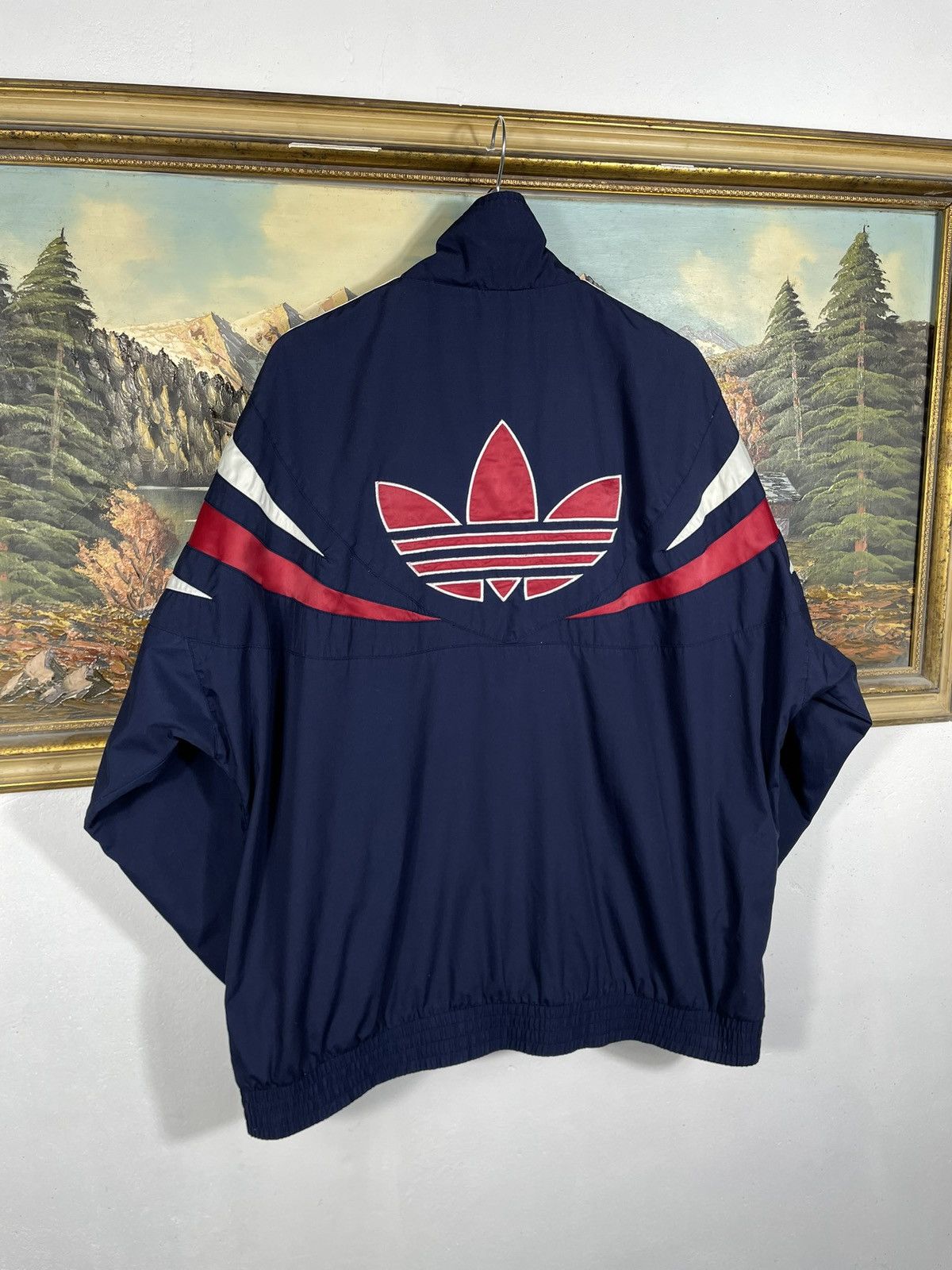 Adidas × Vintage Adidas Vintage 90s Baggy Oversize Light Jacket Windbreaker Size US XL / EU 56 / 4 - 7 Thumbnail