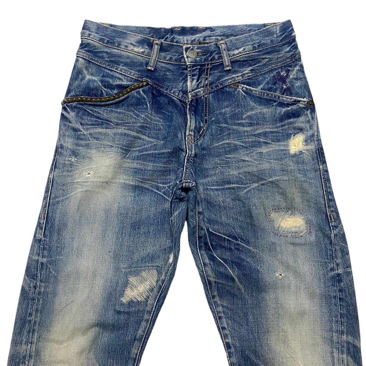 Hysteric Glamour Vintage Hysteric Glamour Distressed Honeycomb Jeans Size US 29 - 3 Thumbnail