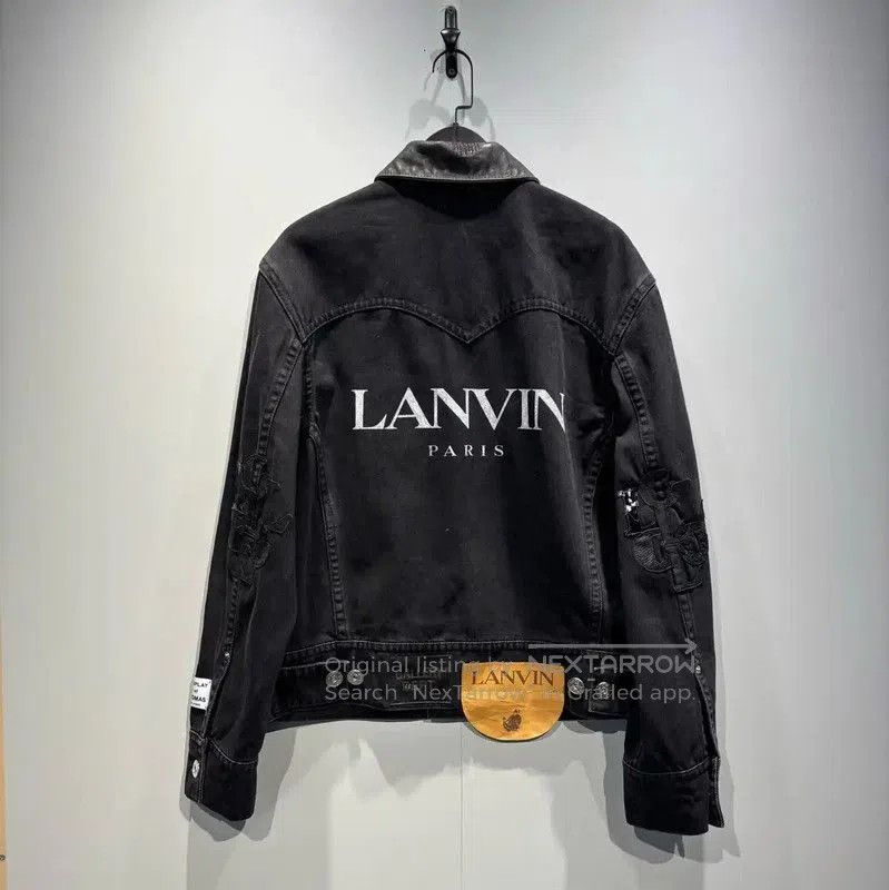 Lanvin Lanvin Black Denim Jacket for Men . Size US XL / EU 56 / 4 - 2 Thumbnail