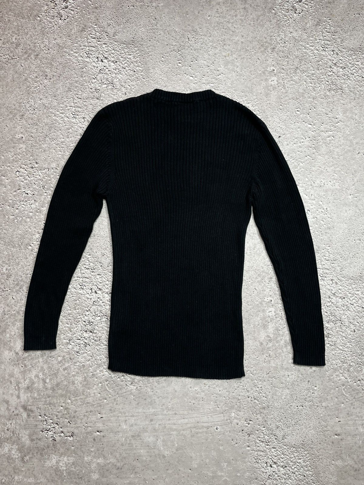 Other SMOG Ribbed Knit Long Sleeve Sweater Black Red Print XXL Size US XXL / EU 58 / 5 - 10 Thumbnail