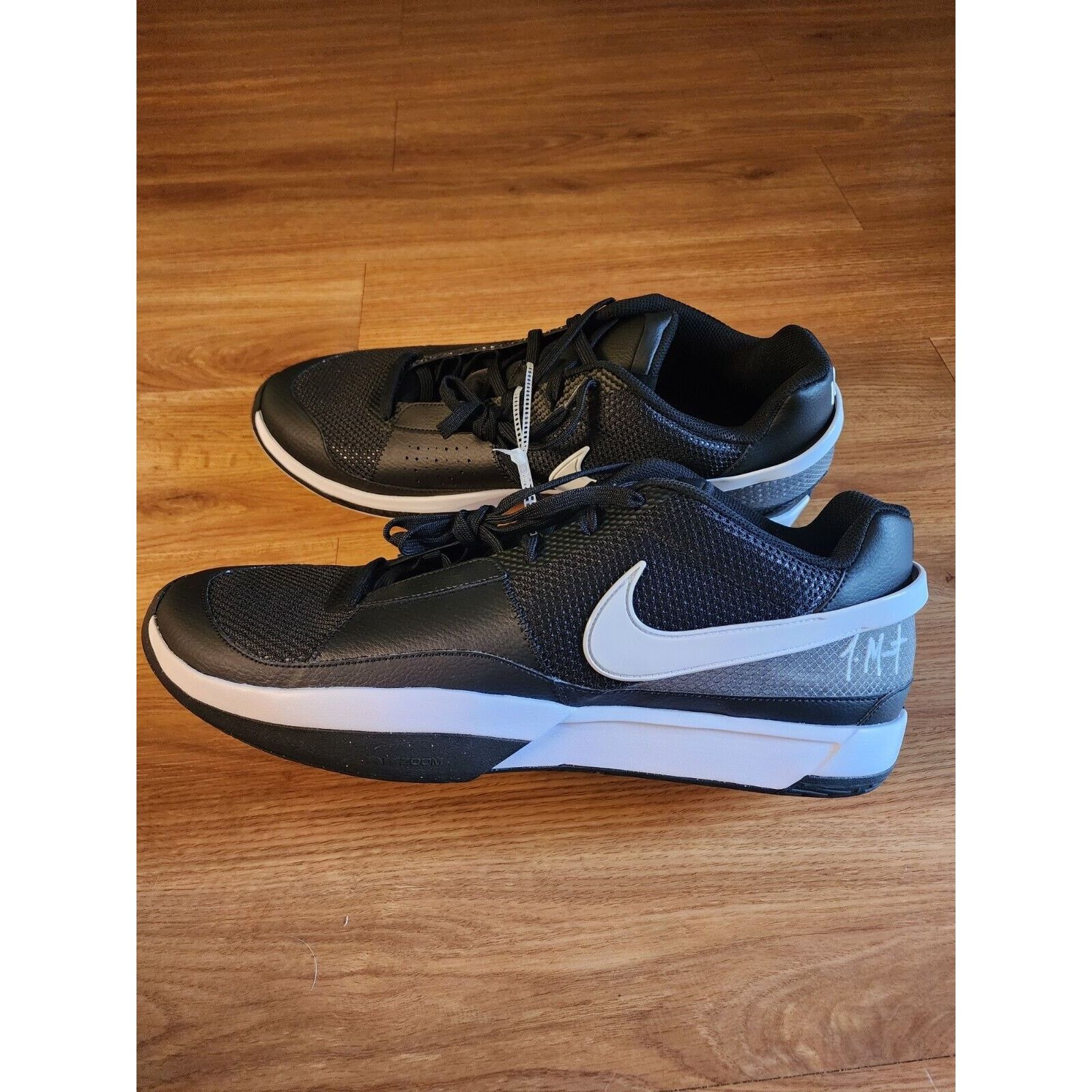 Nike NEW Ja 1 TB Men's Size 18 Black/White-Black NEW NO BOX Size US 15 / EU 48 - 2 Thumbnail