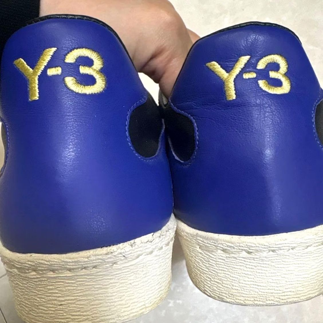 Y-3 Y-3 Sneakers Men 9.5US Black/White/Red/Blue Sneaker JPN Collaboration Yohji Yama Size US 10 / EU 43 - 6 Thumbnail