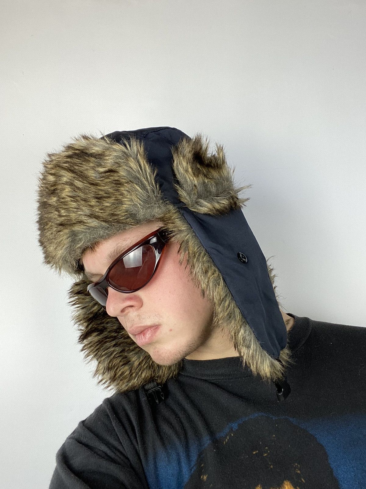 Hysteric Glamour × Japanese Brand Y2K American Vintage Fuzzy Hat Mohair Ushanka Beauty Beast Size ONE SIZE - 1 Thumbnail