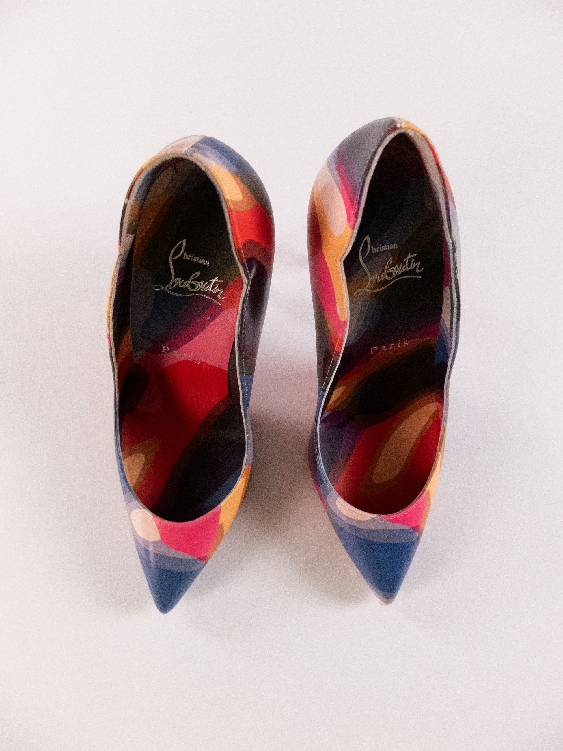 Christian Louboutin CHRISTIAN LOUBOUTIN Hot Chick printed leather pumps 7 37 Size US 6.5 / IT 36.5 - 6 Thumbnail