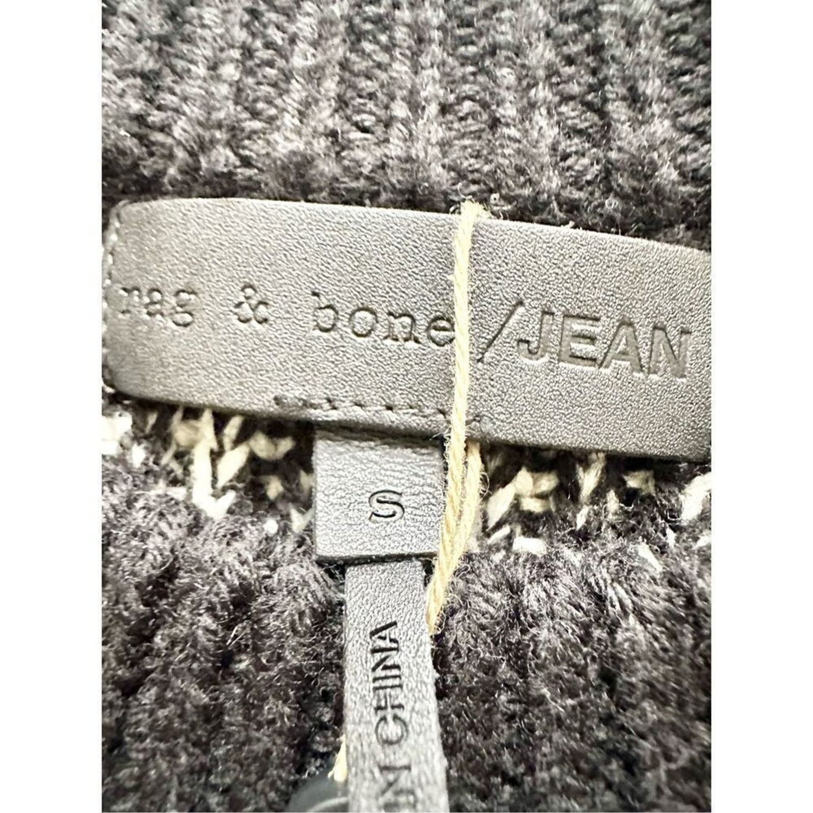 Rag & Bone Rag & Bone Black/White Karen Crew Neck Sweater - Size S Size S / US 4 / IT 40 - 9 Thumbnail