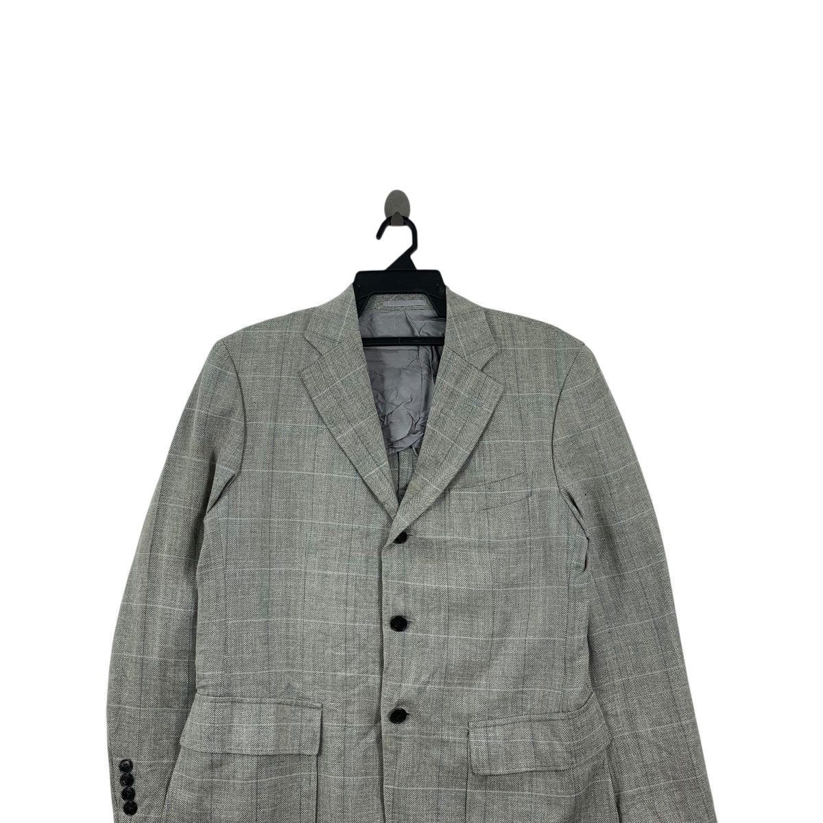 Lanvin Vintage LANVIN COLLECTION HERRINGBONE Pattern 3 Button Size 46R - 2 Thumbnail