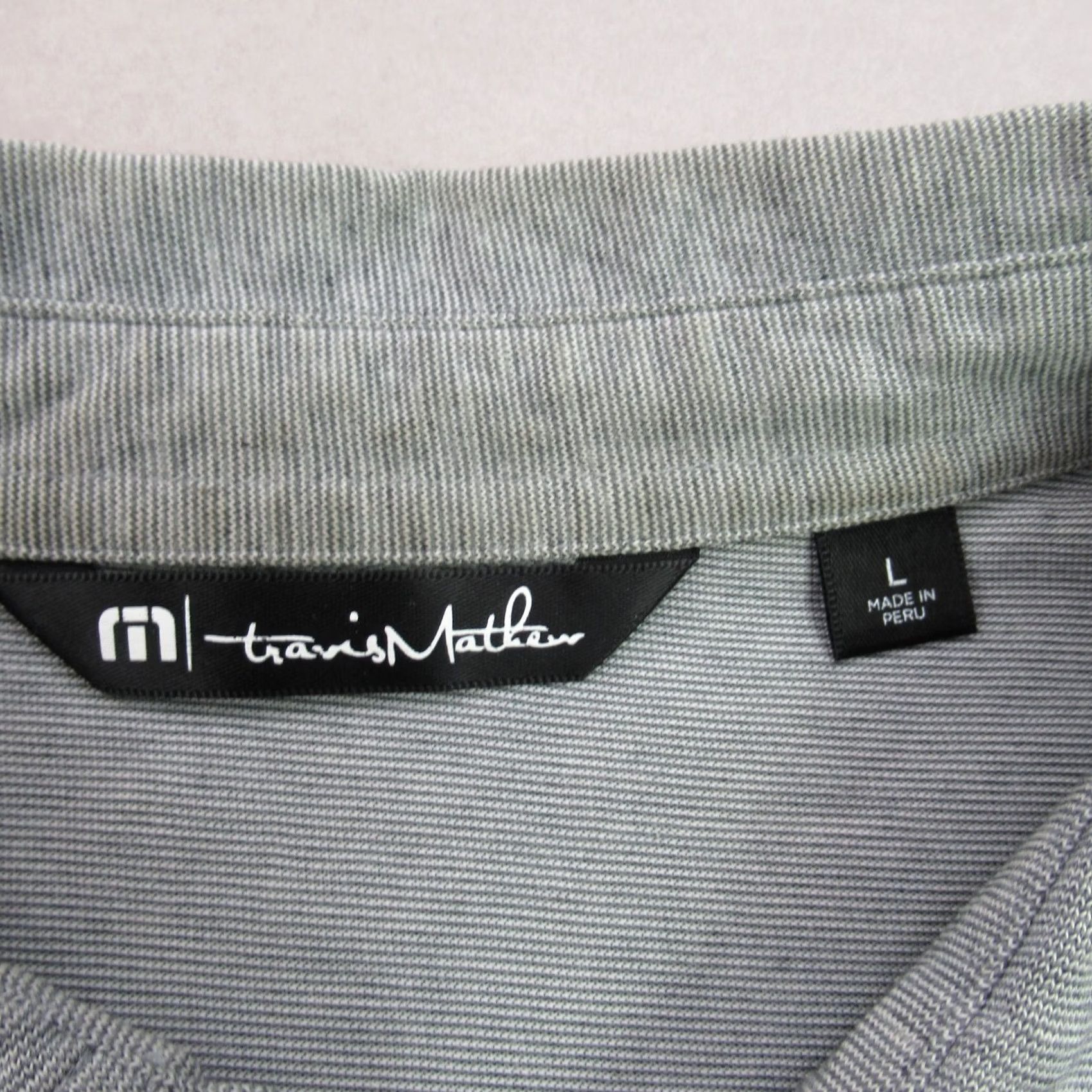 TravisMathew Travis Mathew Mens Large Polo Golf Shirt Short Sleeve Casual Gray Outdoors Size US L / EU 52-54 / 3 - 5 Thumbnail