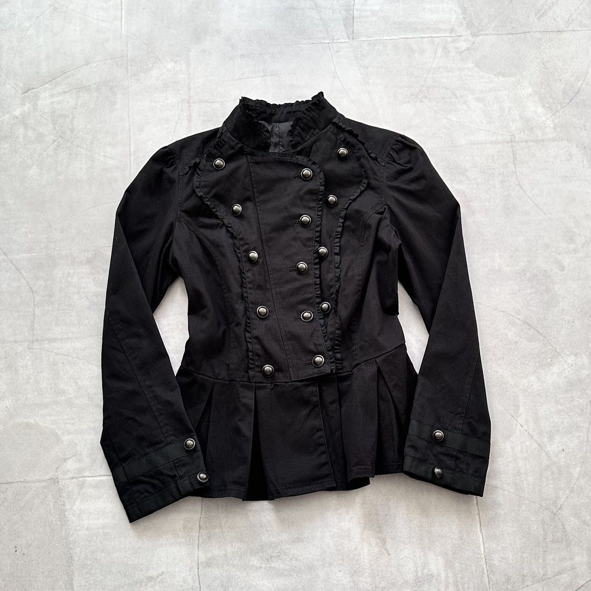 Hysteric Glamour × Undercover 00s Napoleon Military Jacket Gothic Frills PPFM LGB YSL Vibe Size L / US 10 / IT 46 - 1 Thumbnail