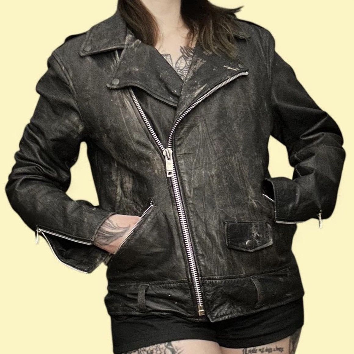 Kollar Clothing Kollar Road Rash Biker Jacket - Black | Grailed