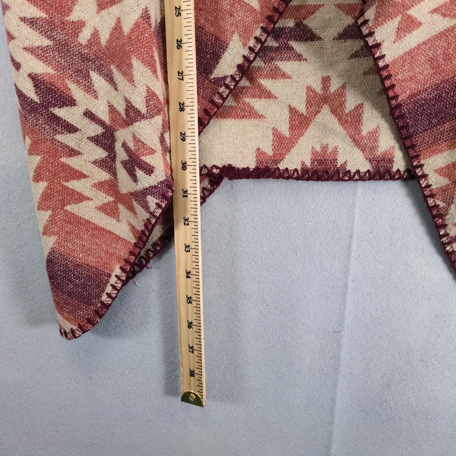 Other Southwestern Aztec Fleece Open Vest Women's L Drape Pockets Size L / US 10 / IT 46 - 5 Thumbnail