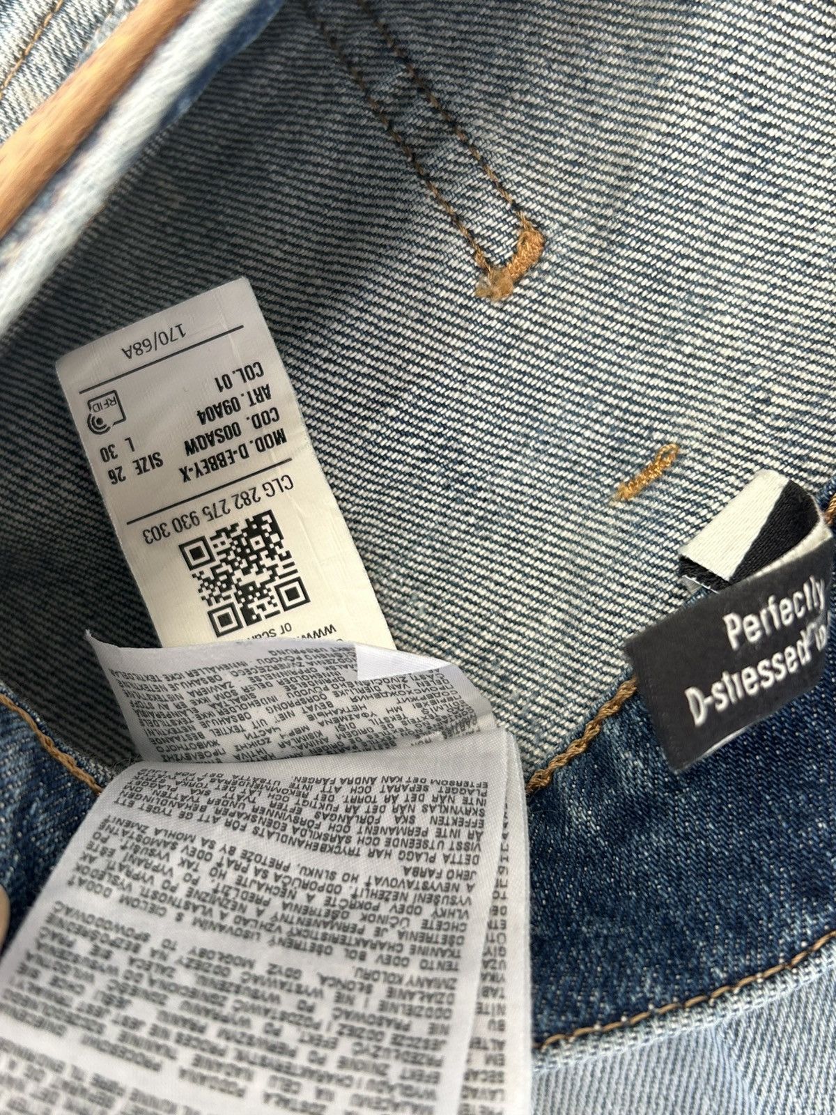 Diesel Diesel D-Ebby Vintage Ripped Flare Jeans Size US 28 / EU 44 - 14 Thumbnail