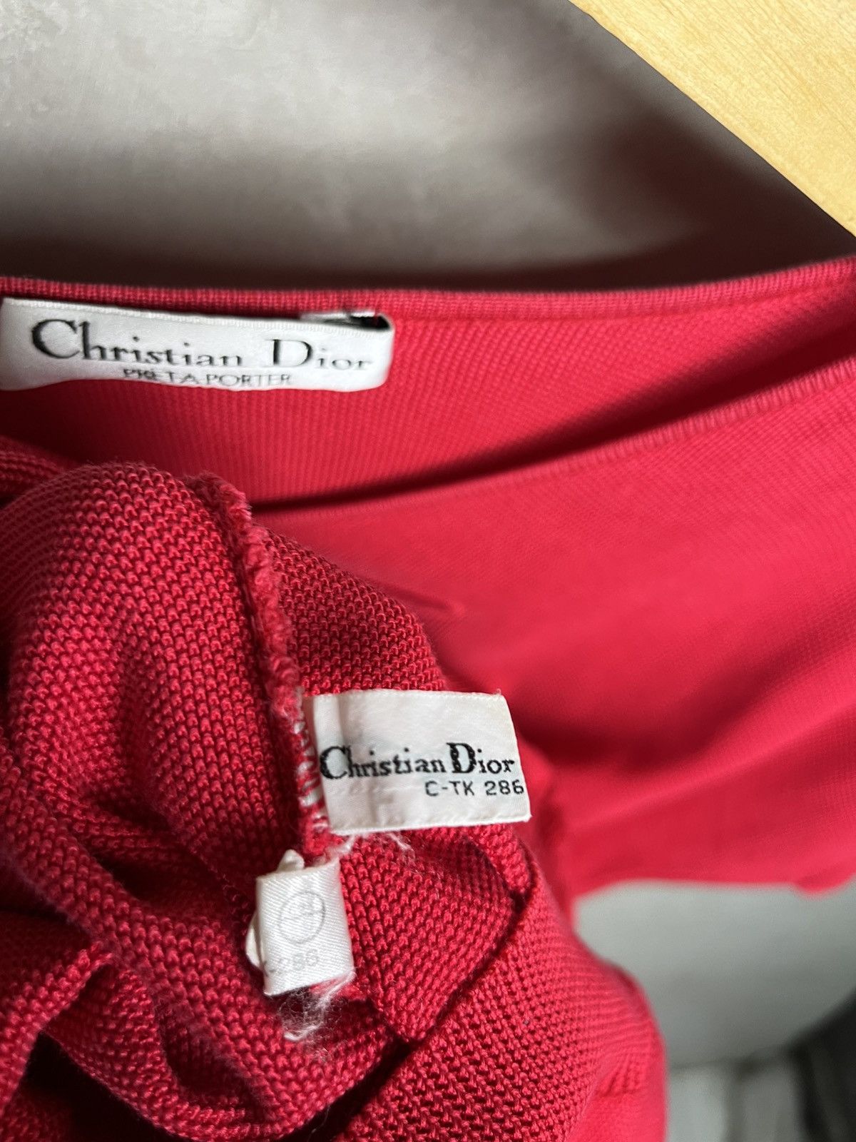 Dior Christian Dior Prêt à Porter Embroidered Dove Knit Top 1980s Size M / US 6-8 / IT 42-44 - 5 Thumbnail