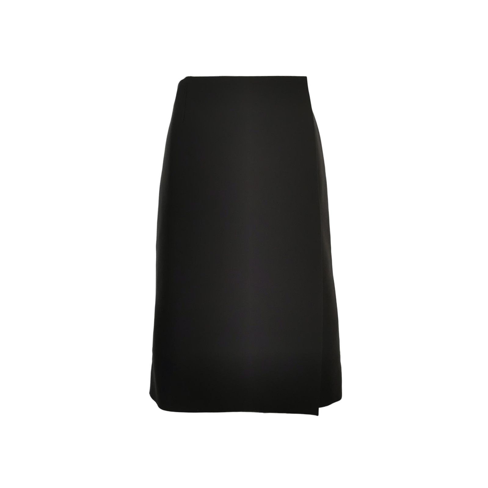Prada Prada Black Wool Blend Midi Skirt Size 40 0089 Size 40" / US 18 - 1 Thumbnail