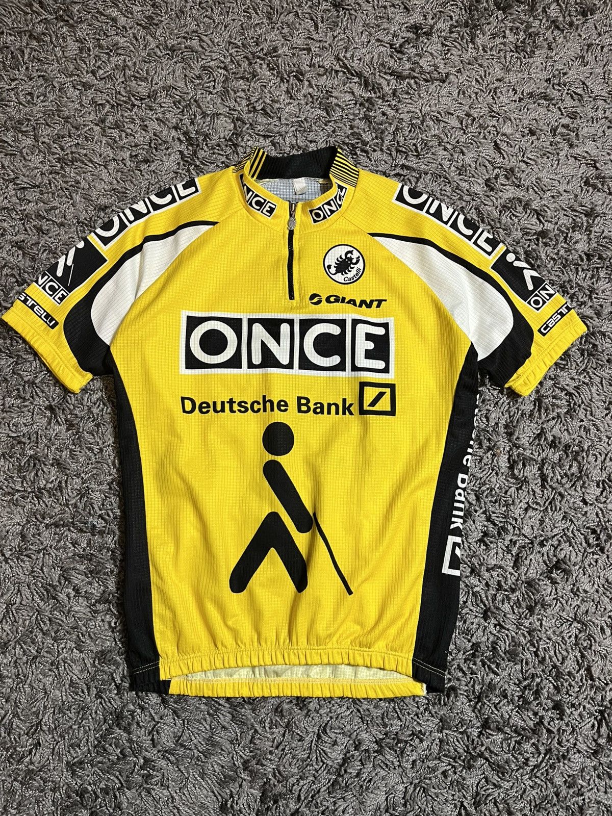 Vintage CASTELLI VINTAGE 1998 VELO JERSEY GIANT YELLOW CYCLING Size US L / EU 52-54 / 3 - 1 Thumbnail
