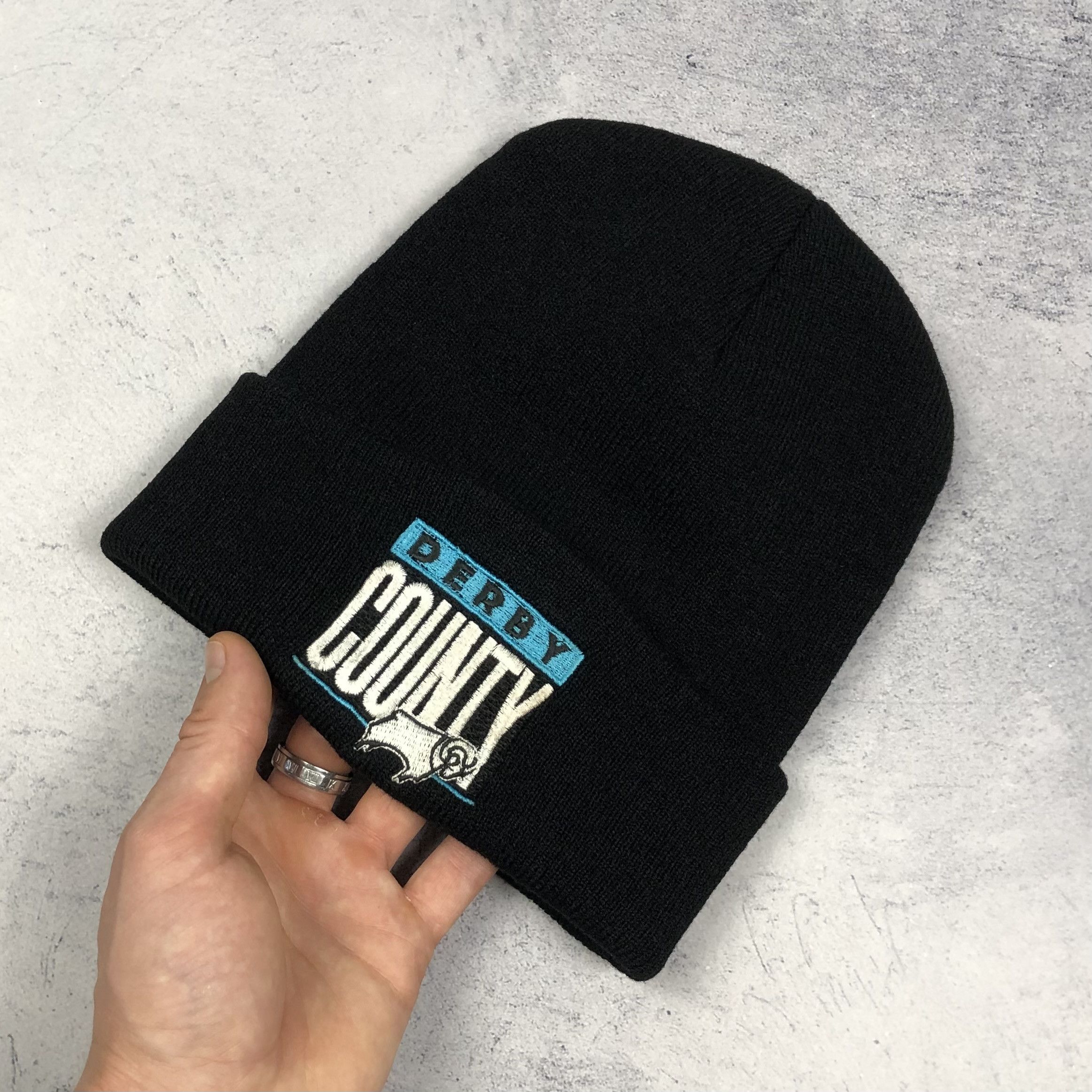 Vintage 90s The Rams Derby County Hat Nutmeg Mills Size ONE SIZE - 3 Thumbnail