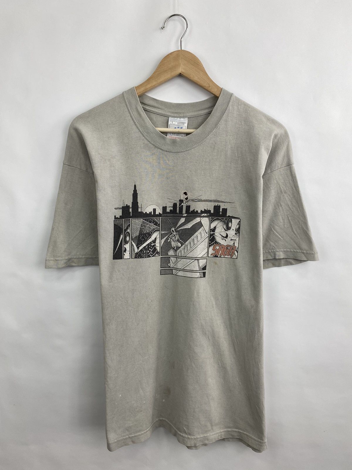 Microsoft 🇺🇸 Vintage 2003 Saga The Marathon Tour Rock Band t-shirt rare Size US L / EU 52-54 / 3 - 2 Thumbnail