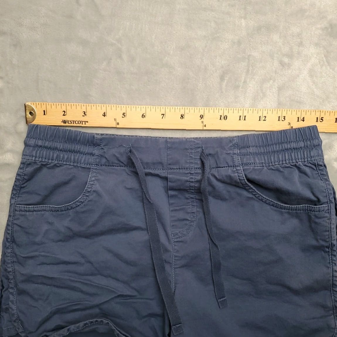Eddie Bauer VINTAGE Eddie Bauer Shorts Womens 4 Blue Elastic Waist Pull On Running Drawstring Casual Size 27" / US 4 / IT 40 - 7 Thumbnail