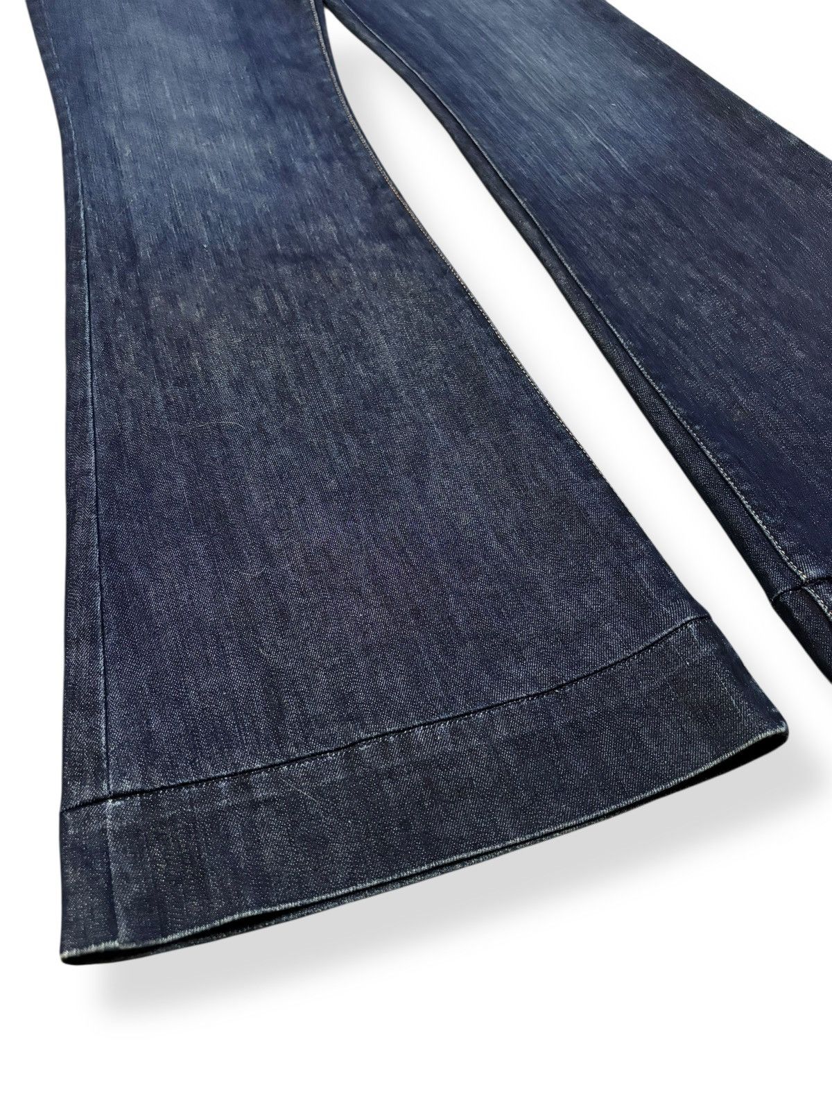 J Brand Vintage J Brand Dark Blue Wash Flare Bell Bottom Jeans Size 31" - 7 Thumbnail